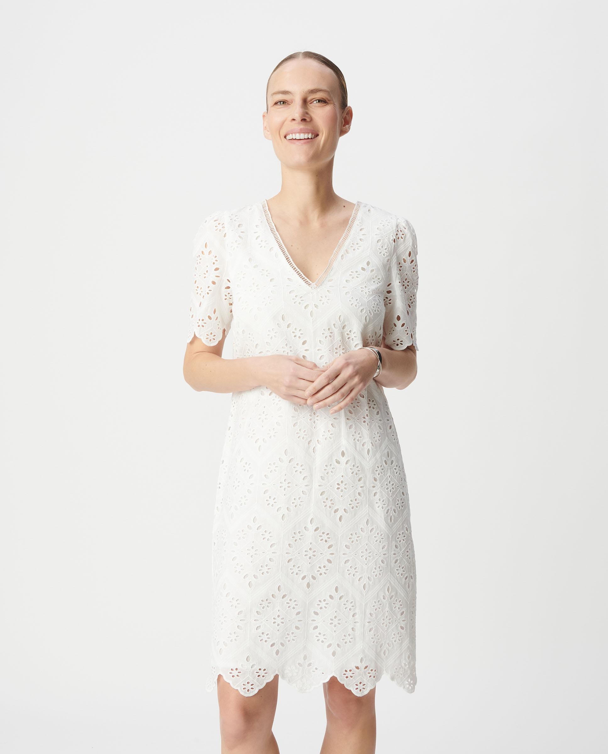 Imagen 1 de Vestido corto de manga corta - IKKS - Blanco roto Blanco roto