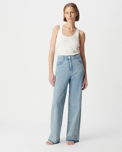 Imagen 0 de Vaquero recto de mujer con bolsillos