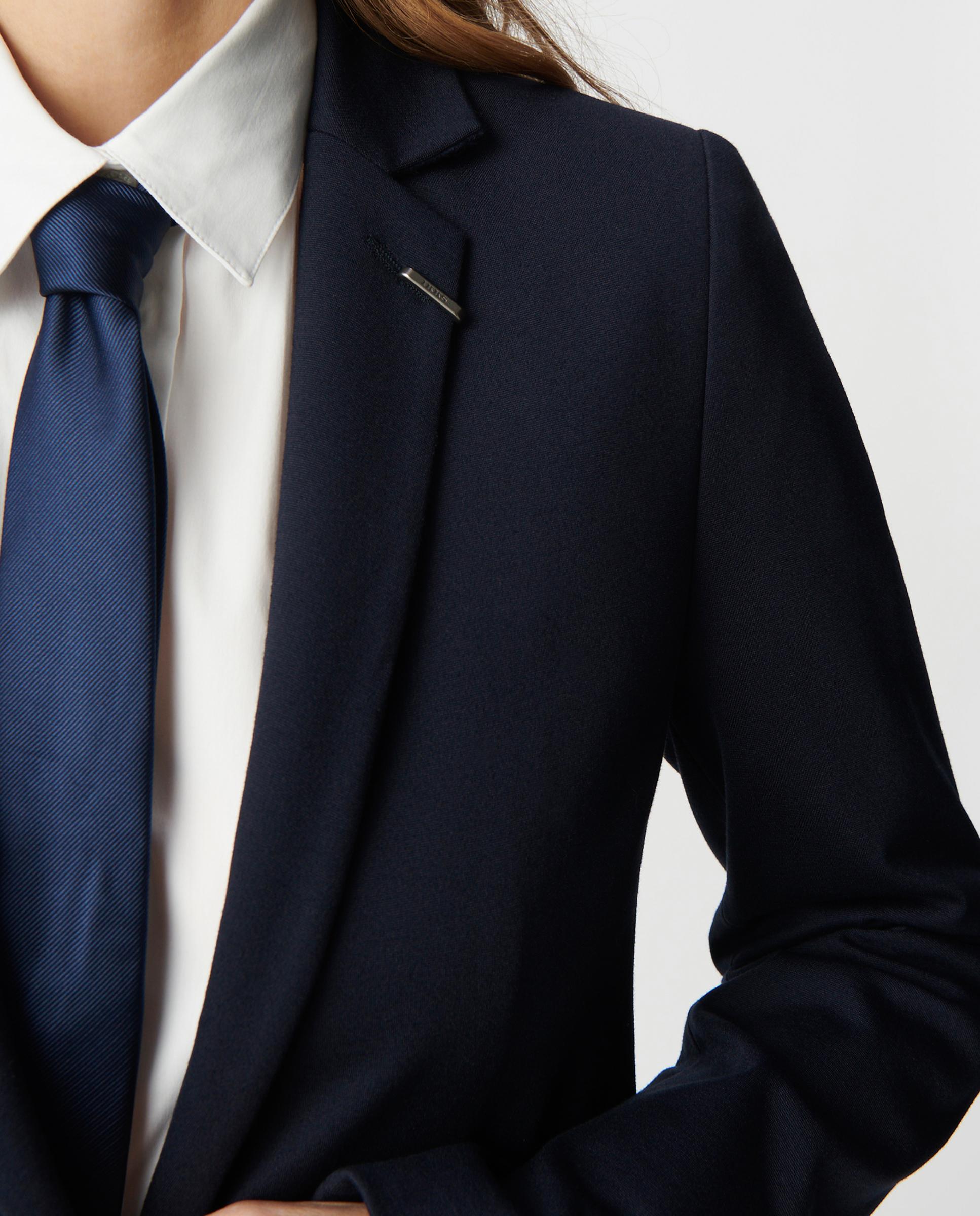 Imagen 2 de Blazer de mujer entallado en punto milano - IKKS - Azul marino Azul marino