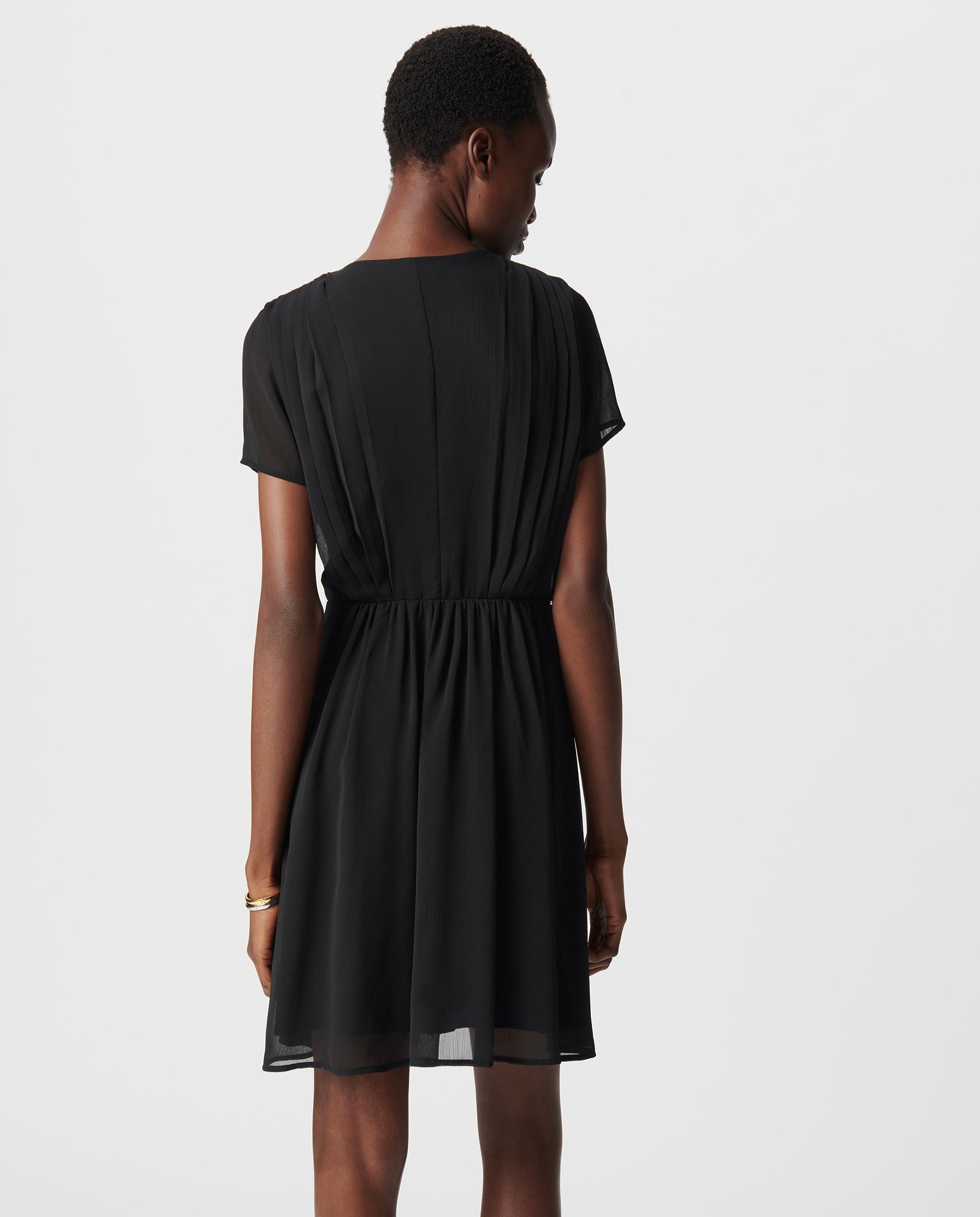 Vestido corto de manga corta - IKKS - Negro Negro-3