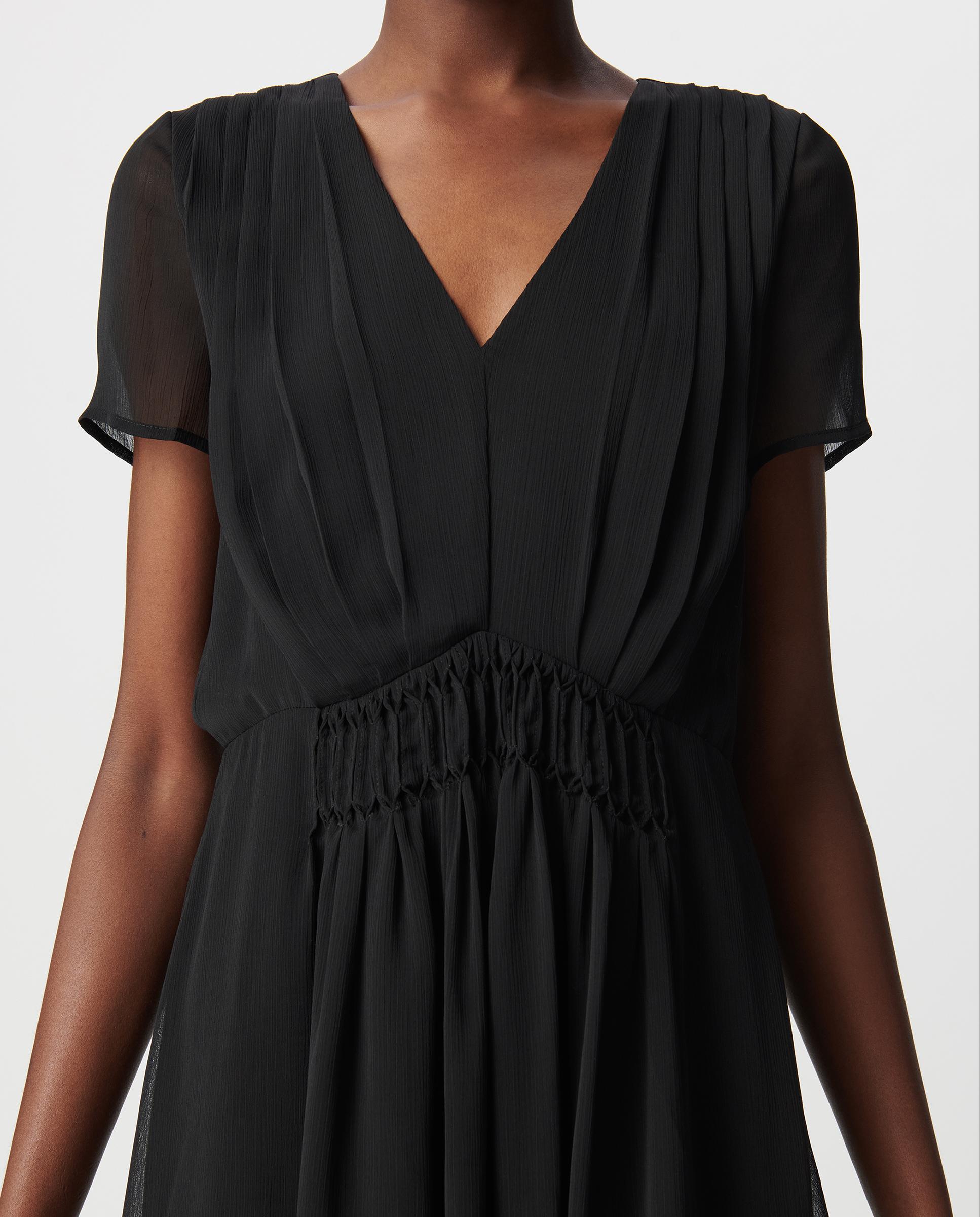 Vestido corto de manga corta - IKKS - Negro Negro-4