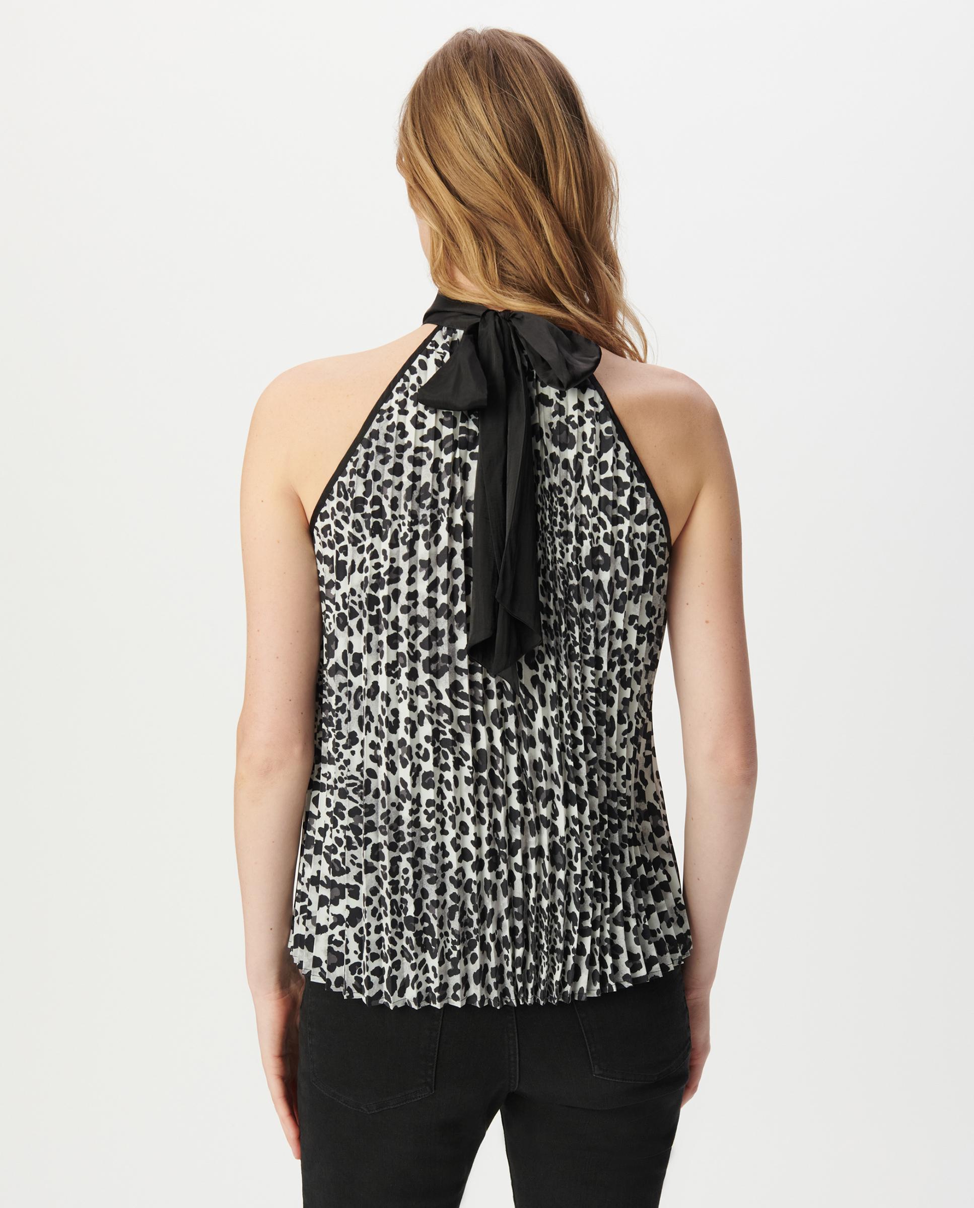 Top de mujer sin mangas de cuello alto - IKKS - Gris / Negro Gris / Negro-3