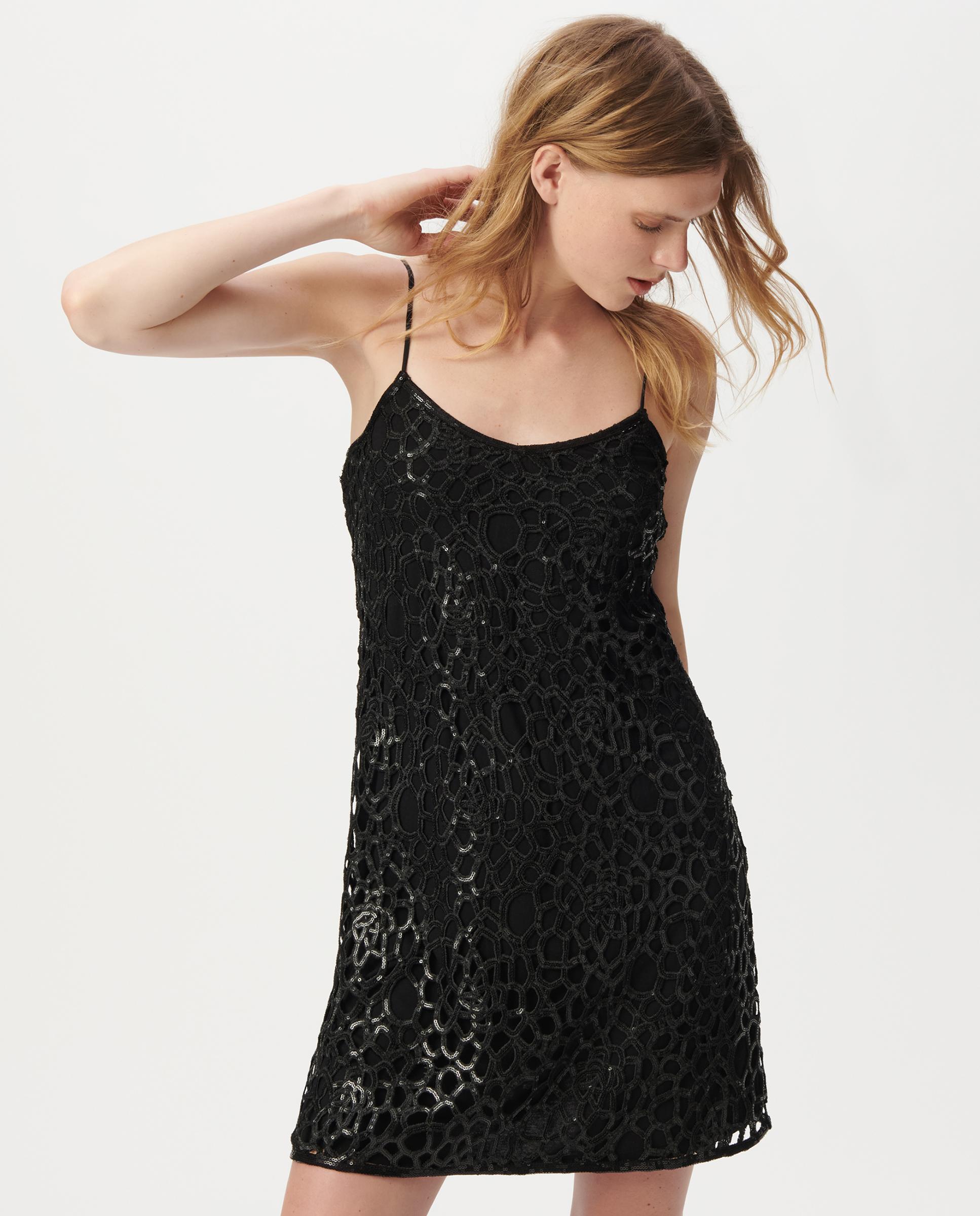Vestido corto de tirantes - IKKS - Negro Negro-2