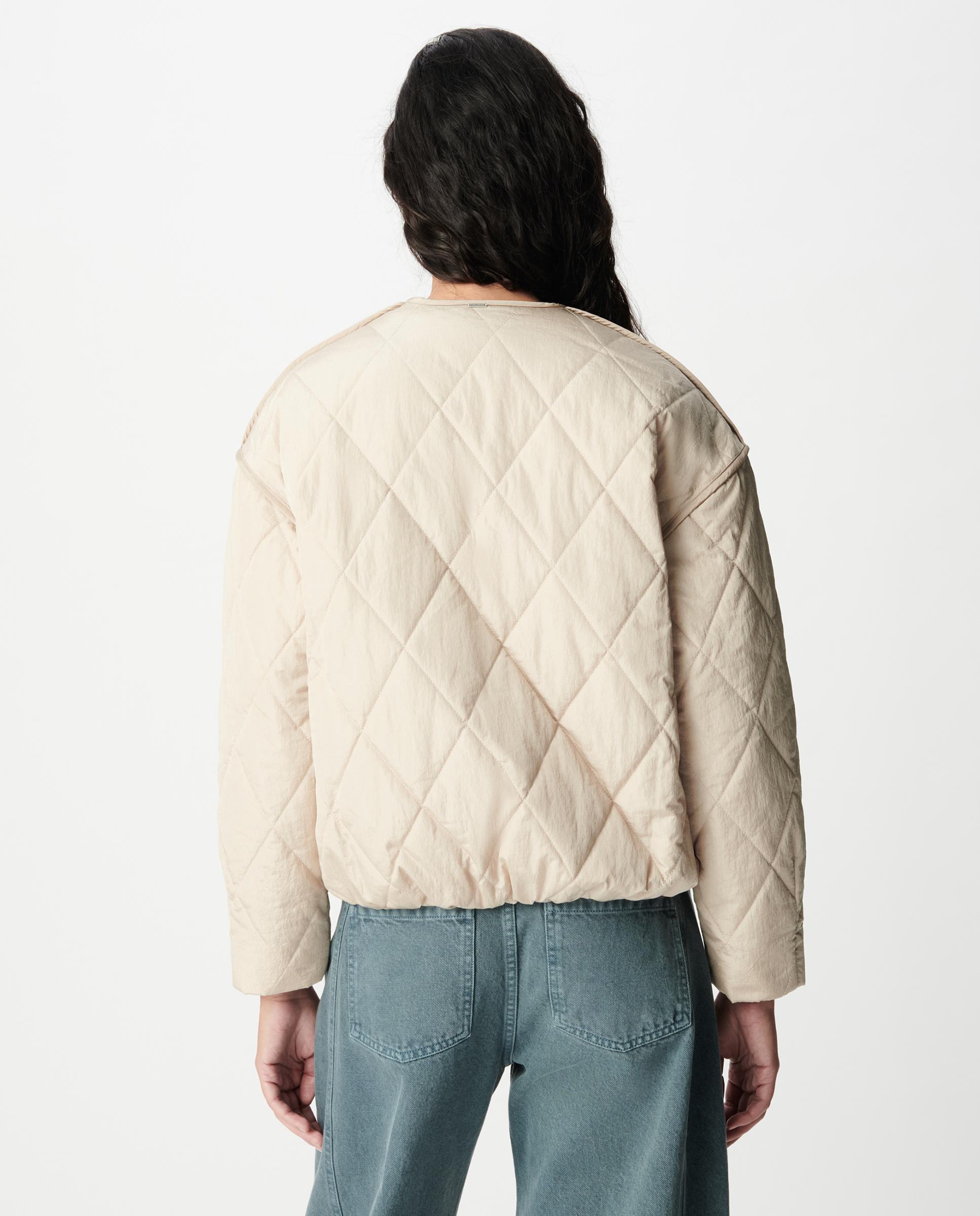 Acolchado de mujer corto oversize con cremallera - IKKS - Crema Crema-3