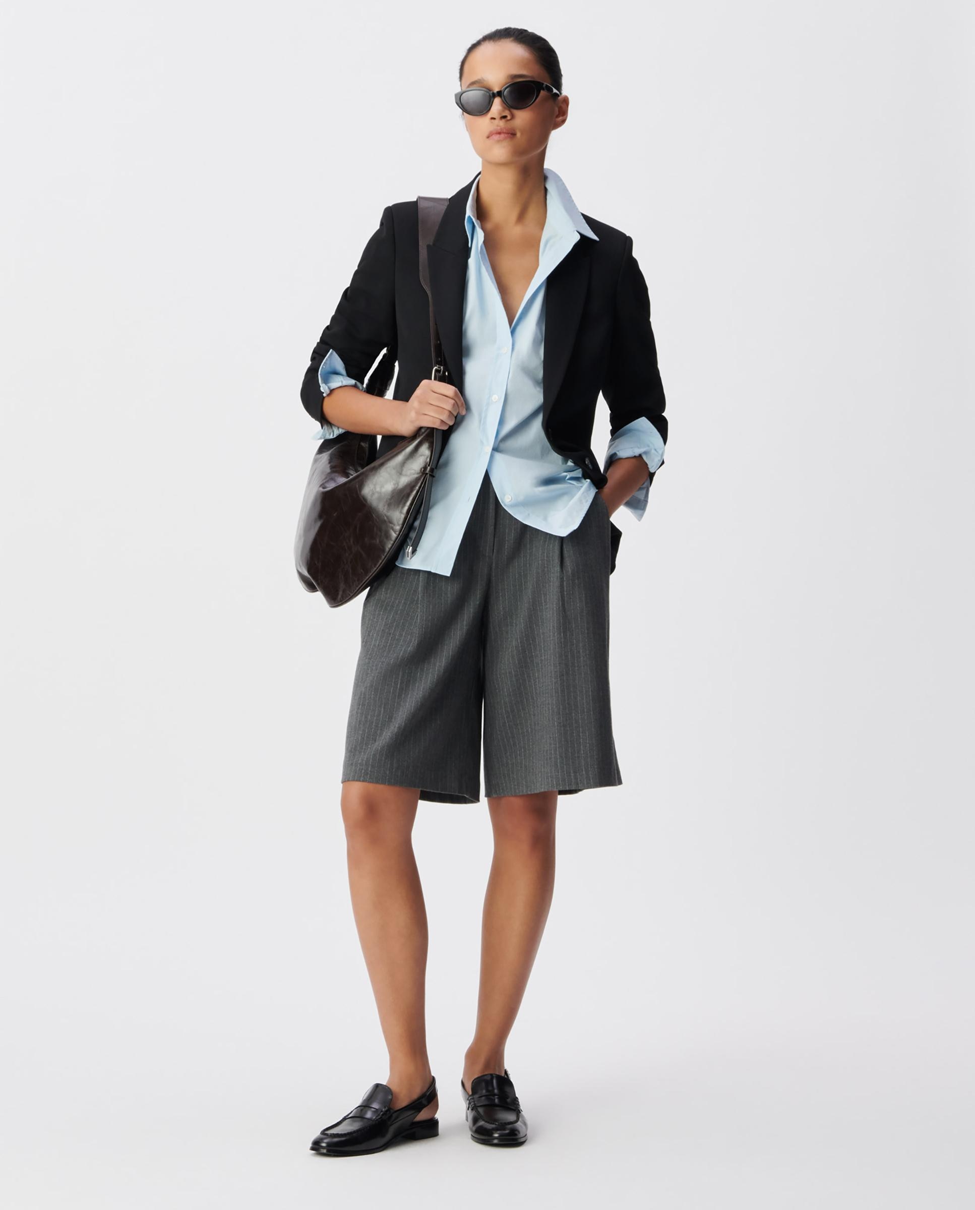 Blazer de mujer entallada con cierre de botones - IKKS - Negro Negro-5