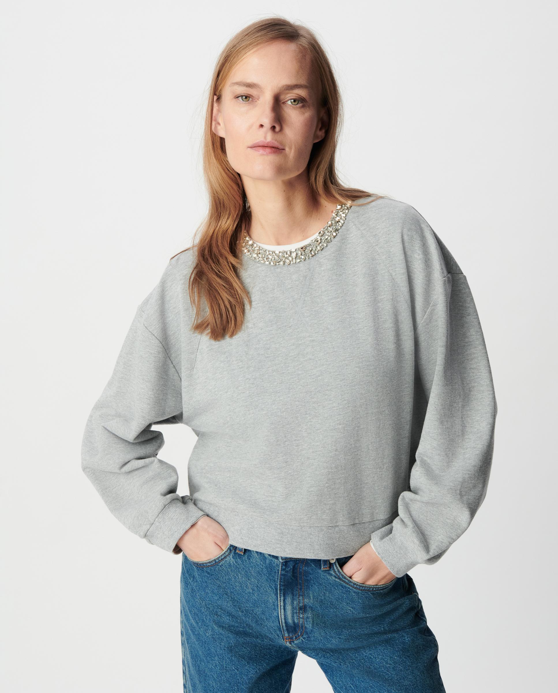 IKKS - Sudadera de mujer oversize con cuello joya.