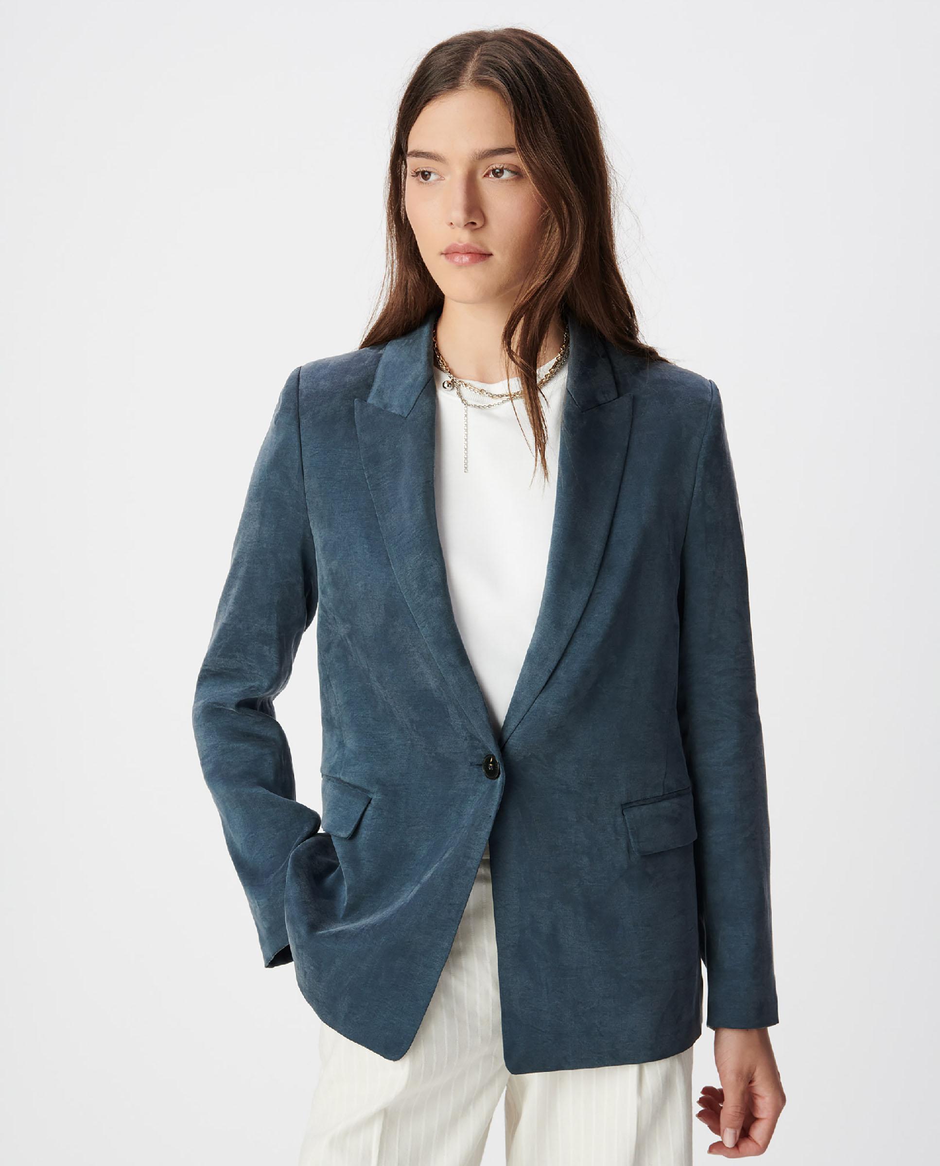 IKKS - Blazer de mujer con forro y cierre de botón.