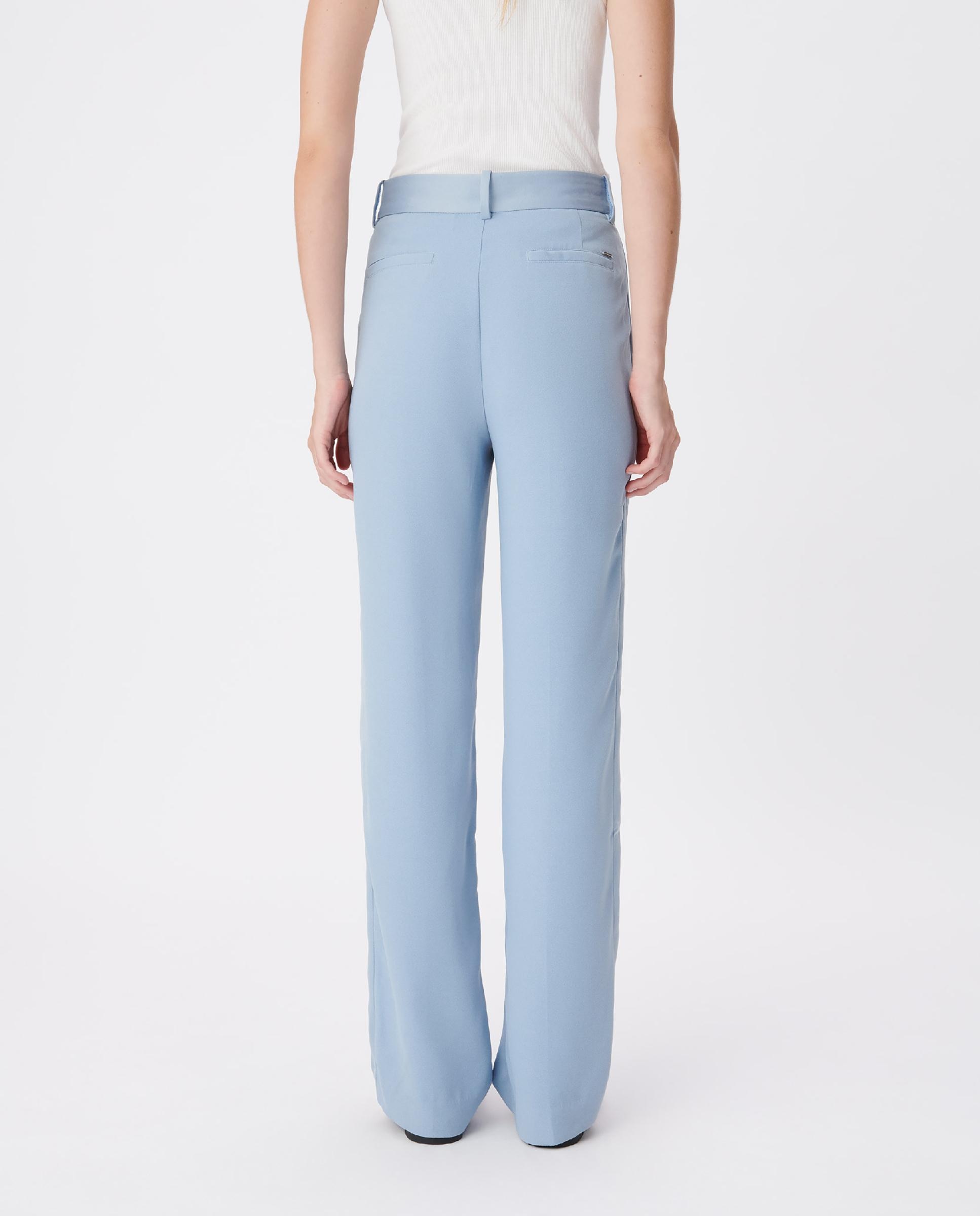 Pantalón de vestir de mujer sastre de corte recto - IKKS - Azul grisáceo Azul grisáceo-2