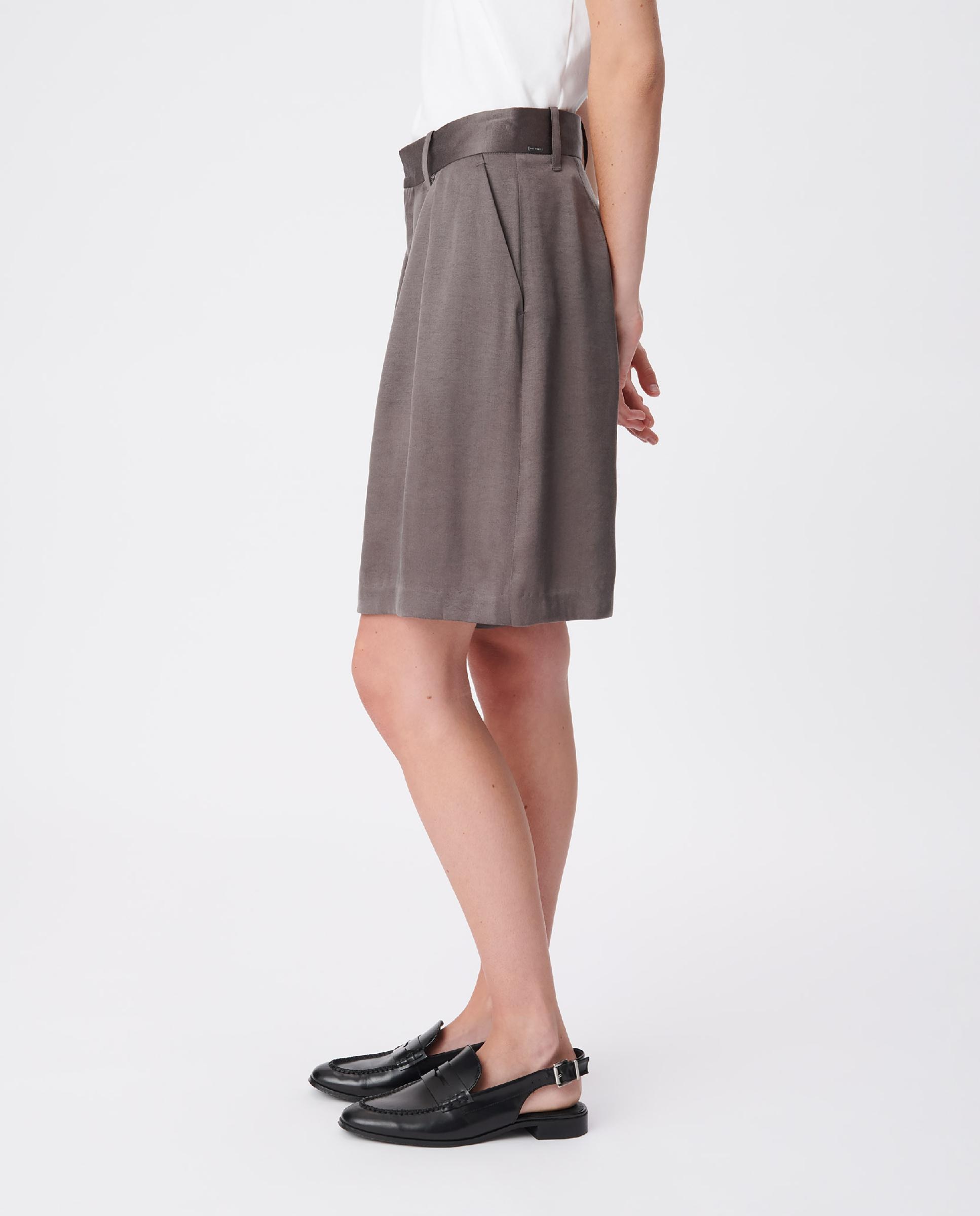Bermudas de mujer de traje mezcla de lyocell® - IKKS - Gris Piedra Gris Piedra-5