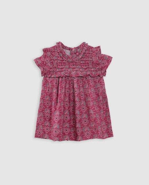 Imagen 0 de Vestido de manga corta con volantes