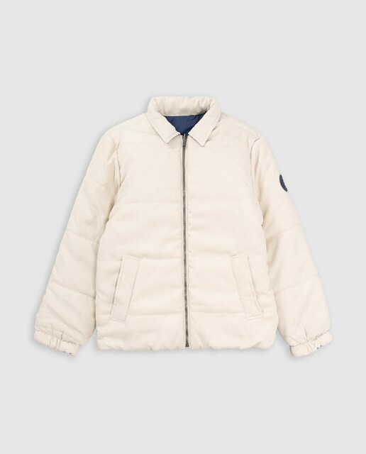 Imagen 0 de Plumífero de niño reversible con cuello camisero