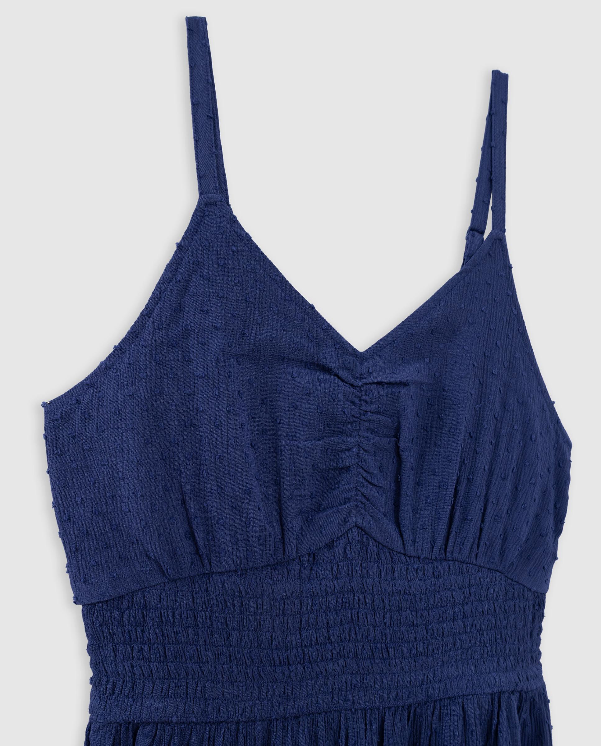 Imagen 2 de Vestido largo de tirantes - IKKS - Azul índigo Azul índigo