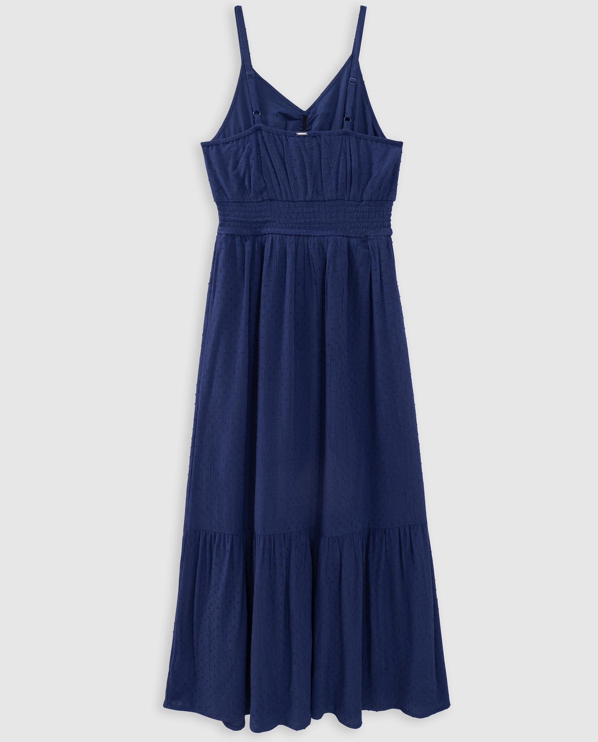 Imagen 3 de Vestido largo de tirantes - IKKS - Azul índigo Azul índigo