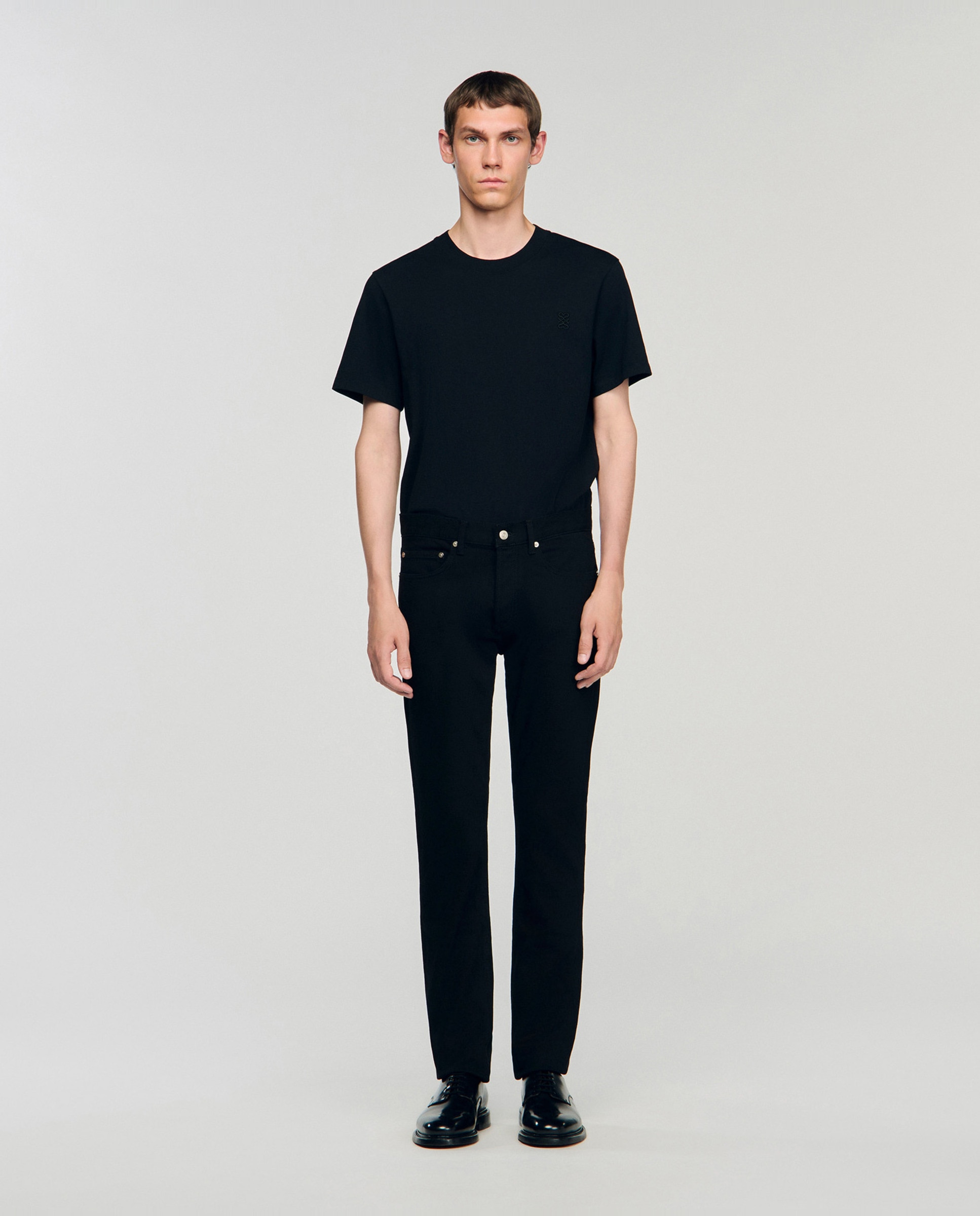 Sandro - Vaqueros slim de hombre corte ajustado algodón orgánico.