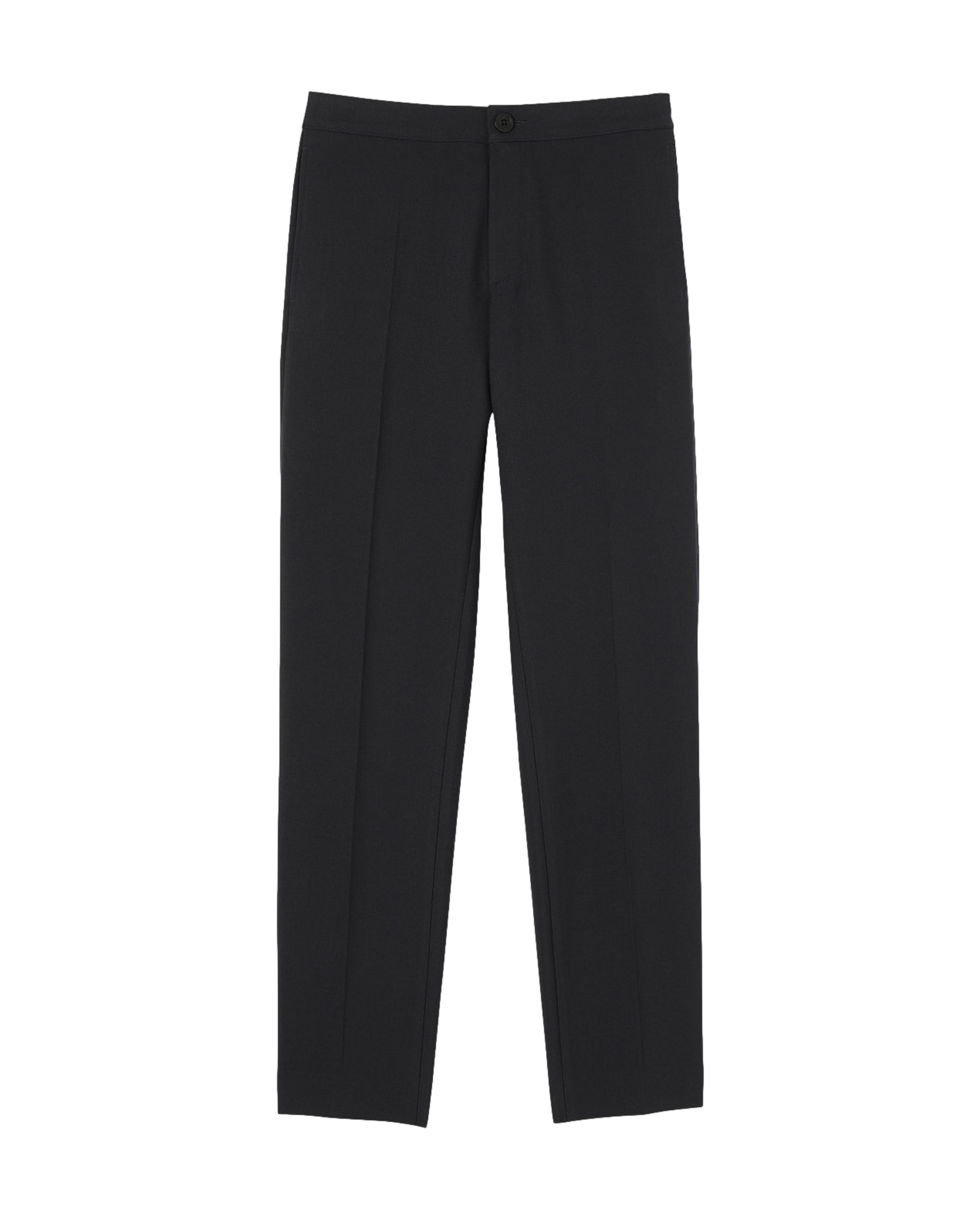 Sandro - Pantalón de hombre de punto negro.