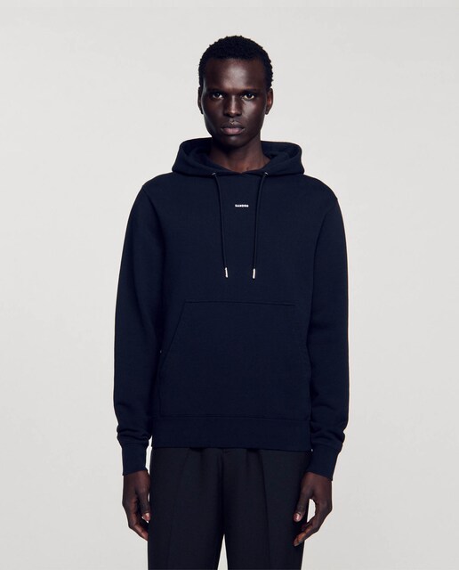Imagen 0 de Sudadera de hombre con capucha bordada de algodón orgánico