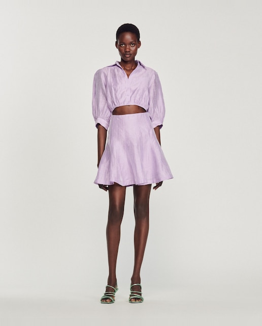 Vestido corto cut out