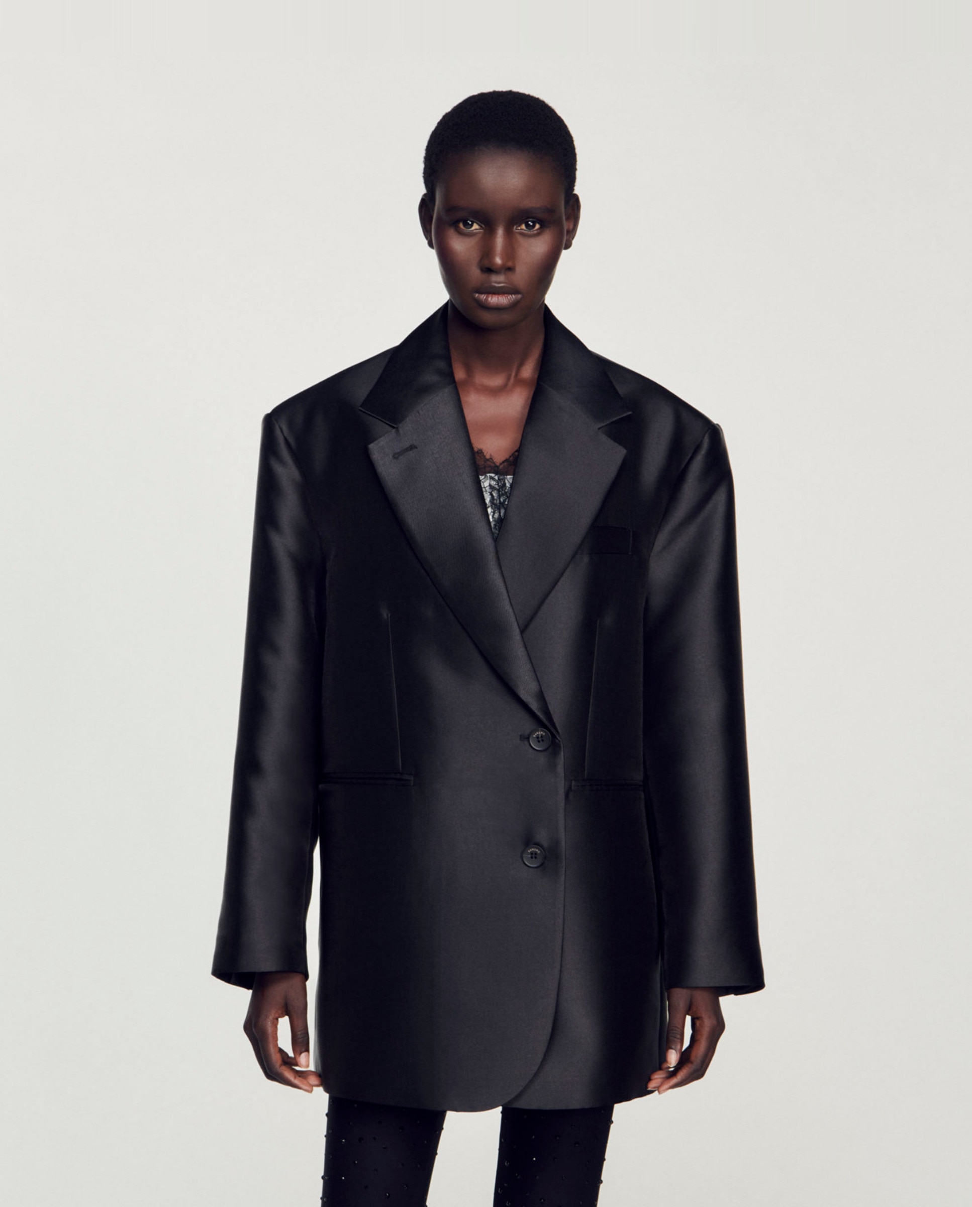 Blazer de mujer de traje sobredimensionada