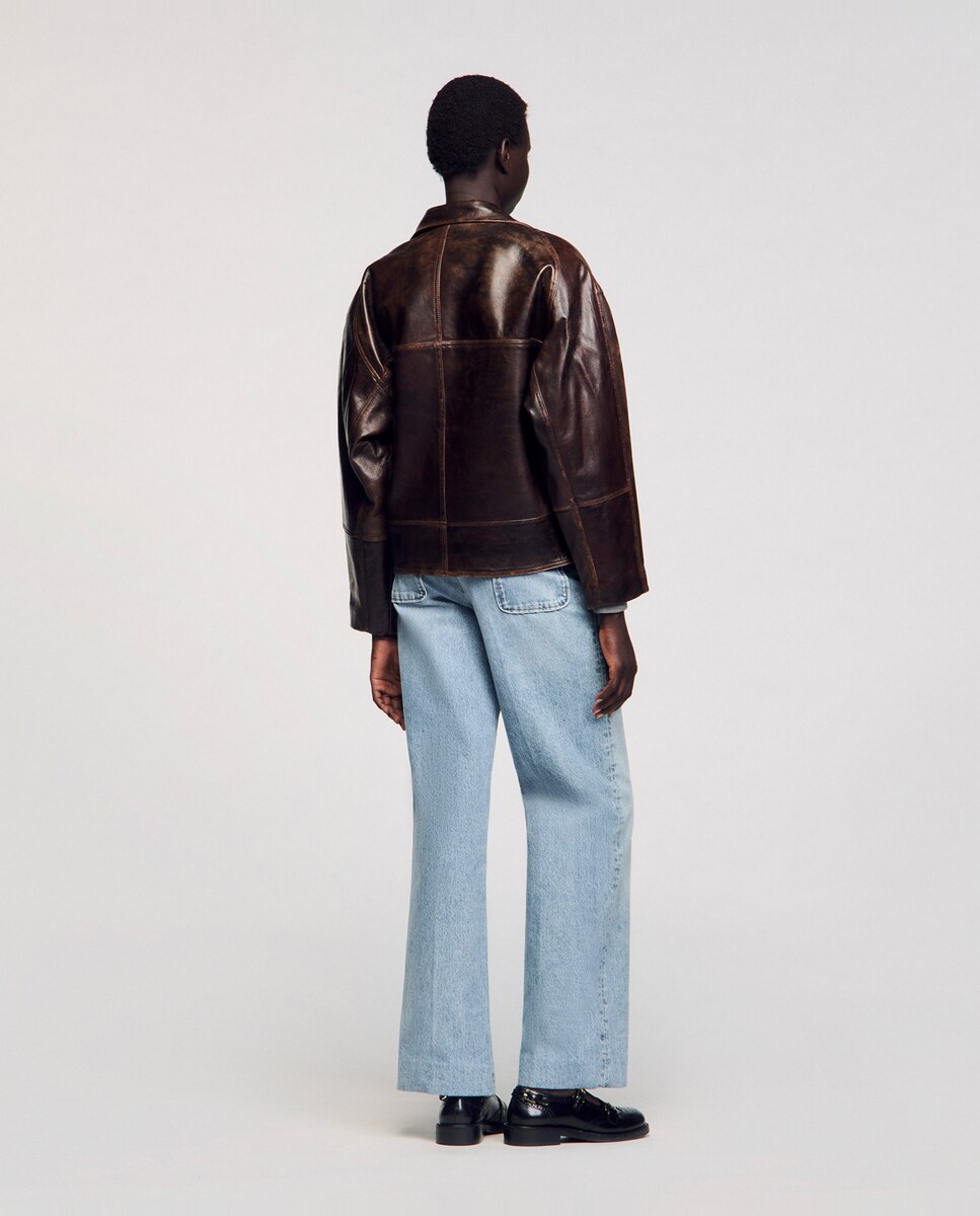 Campera Oversize Cazadora Marron Bershka Cazadora De Mujer De