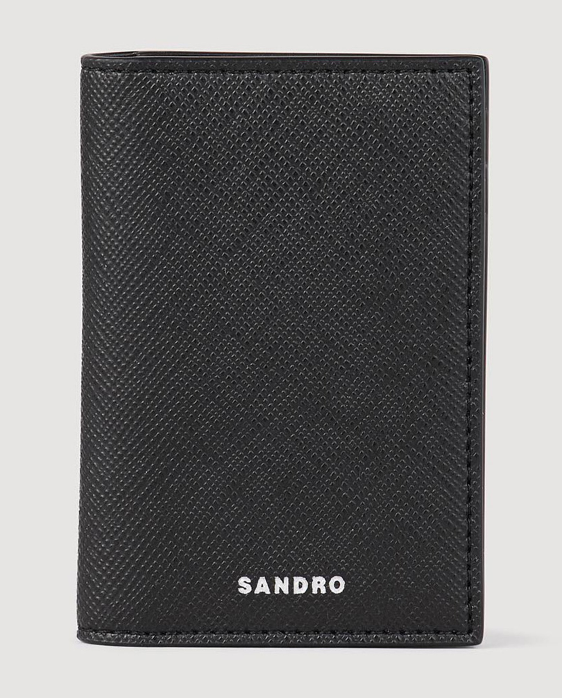 Cartera de hombre americana de cuero reconstituido Negro Sandro Negro-1