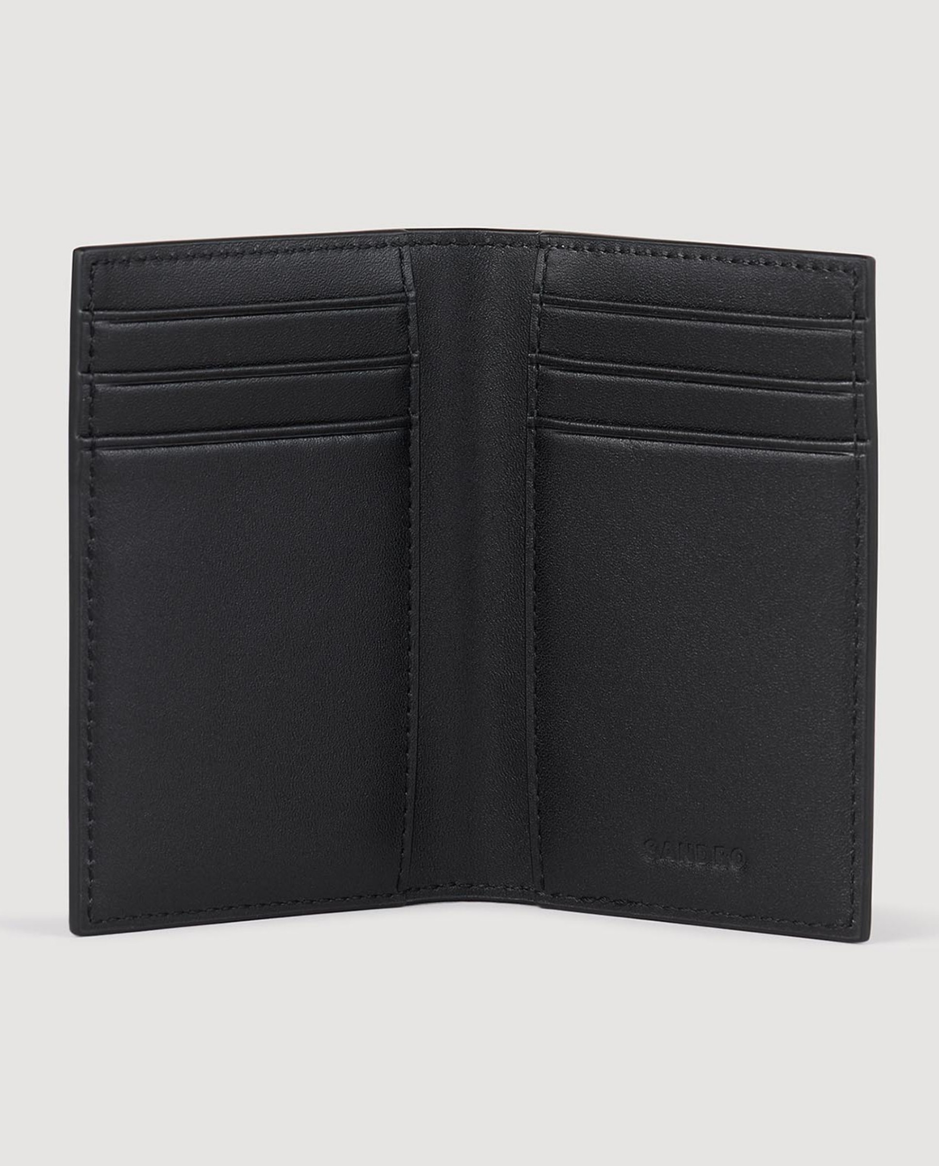 Cartera de hombre americana de cuero reconstituido Negro Sandro Negro-2