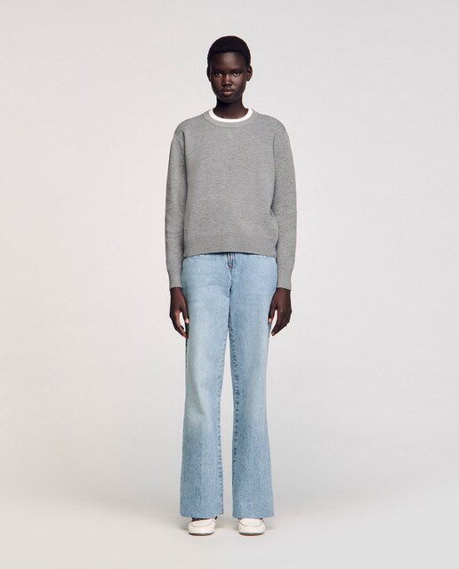 Imagen 0 de Jersey de mujer con cuello en contraste