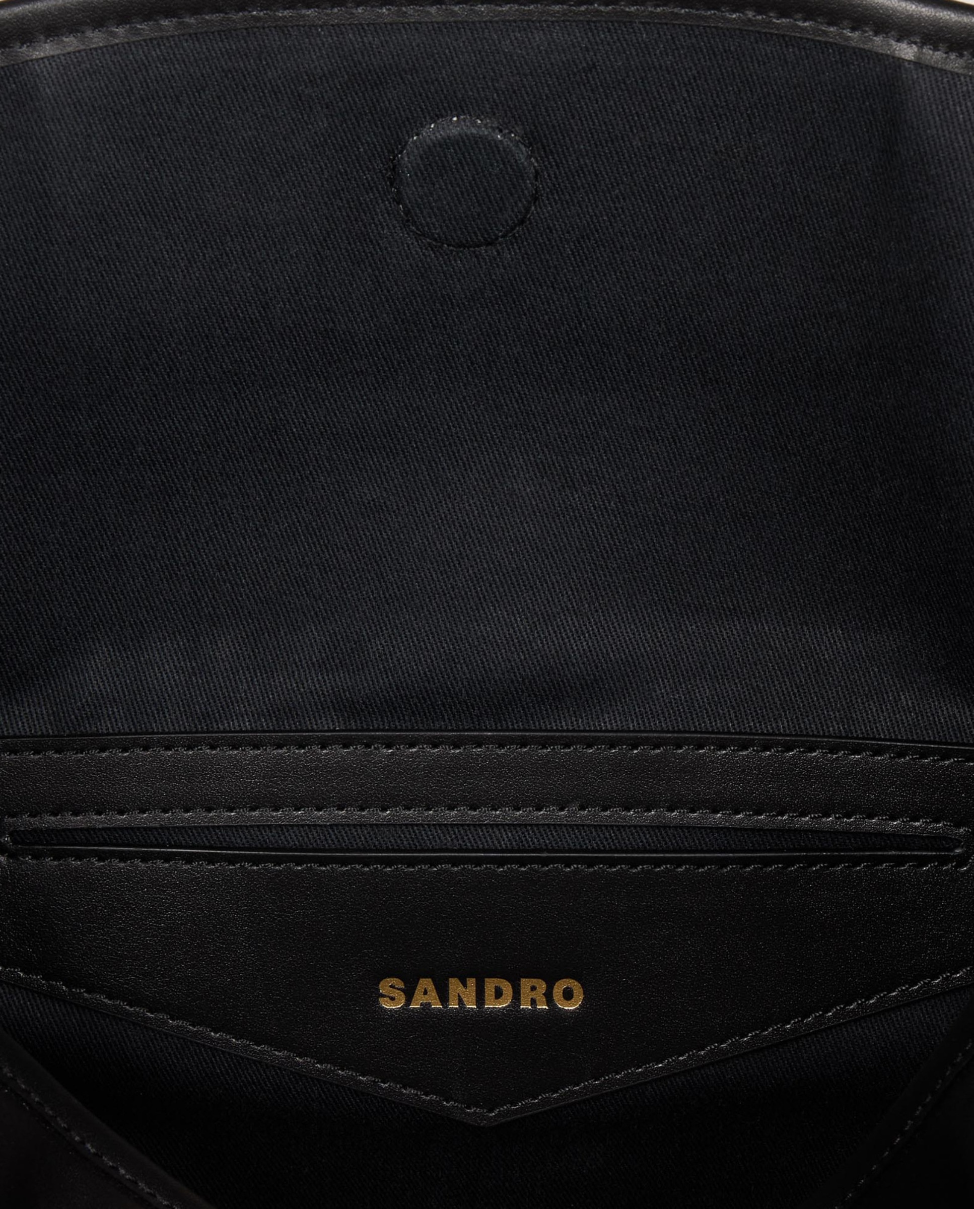 Bolso de mujer saca de cuero - Sandro - Negro Negro-5