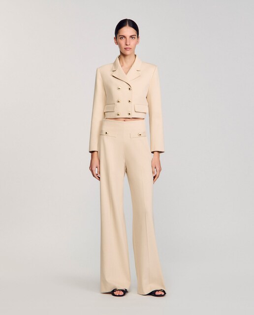 Imagen 0 de Pantalón ancho de mujer de traje