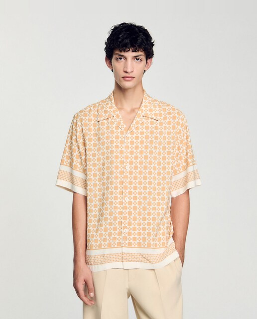 Imagen 0 de Camisa de hombre fluida con estampado Square Cross