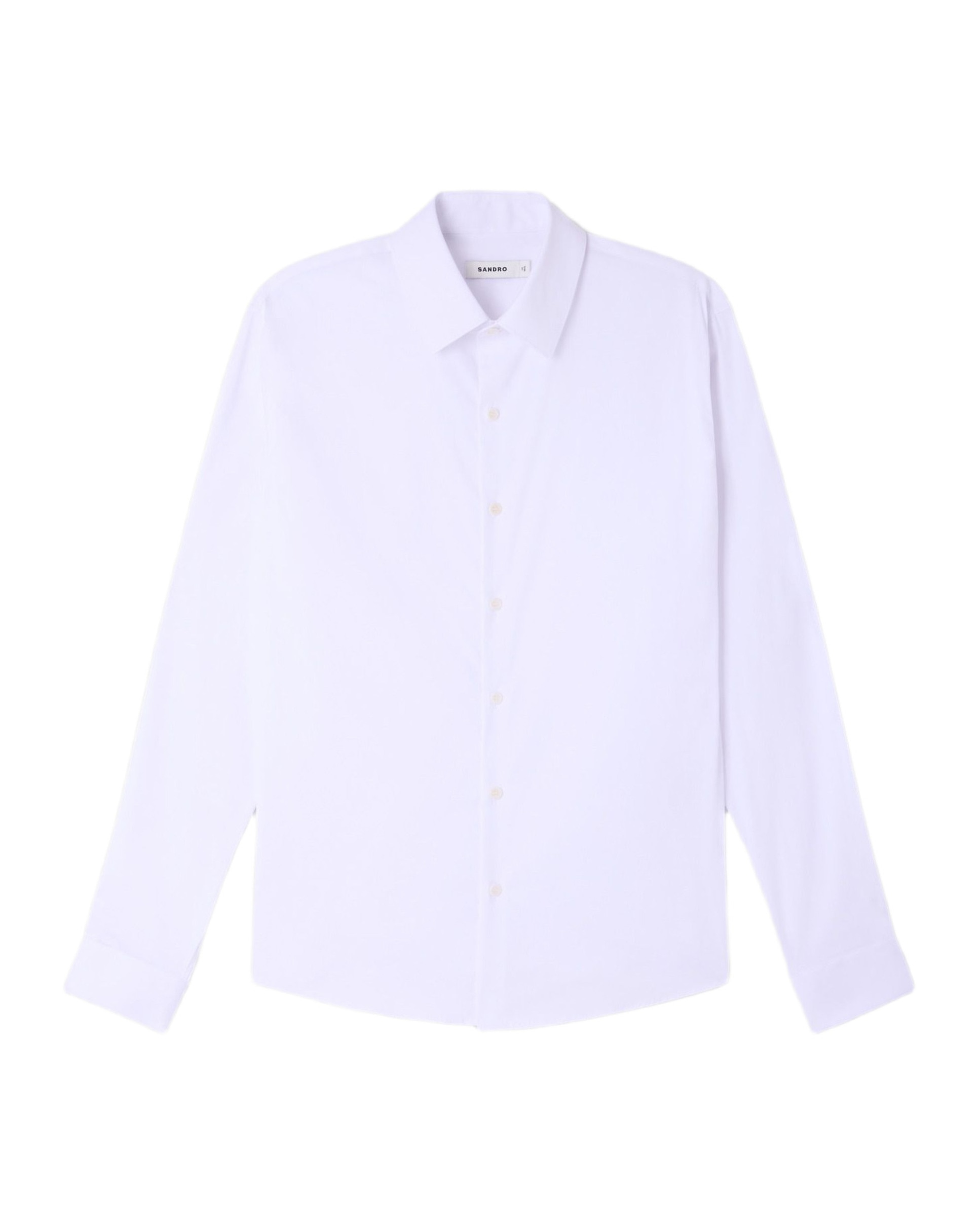 Camisa de vestir de hombre cuello clásico lisa - Sandro - Blanco Blanco-6