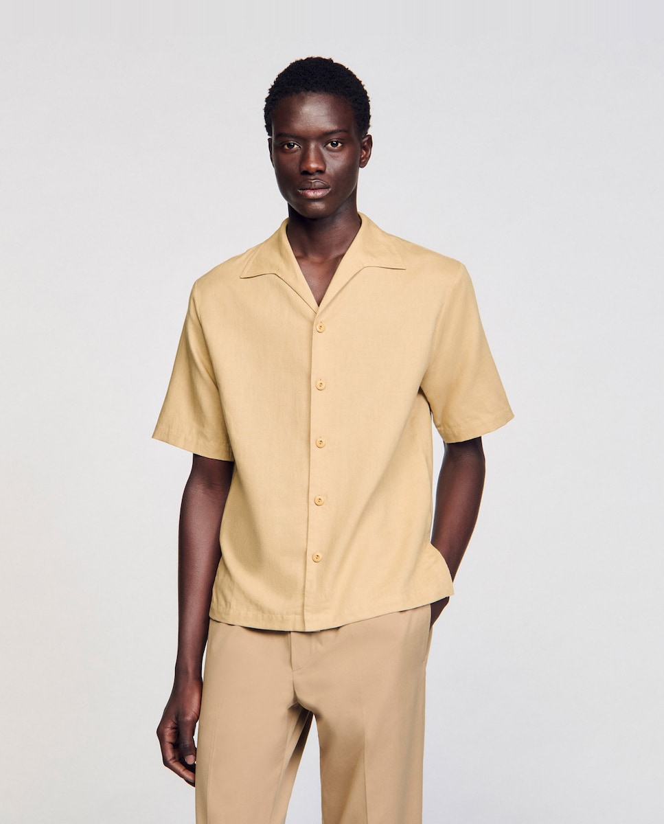 Con Pantalon Caqui Pantalon Cafe Hombre Combinacion Camisa Café