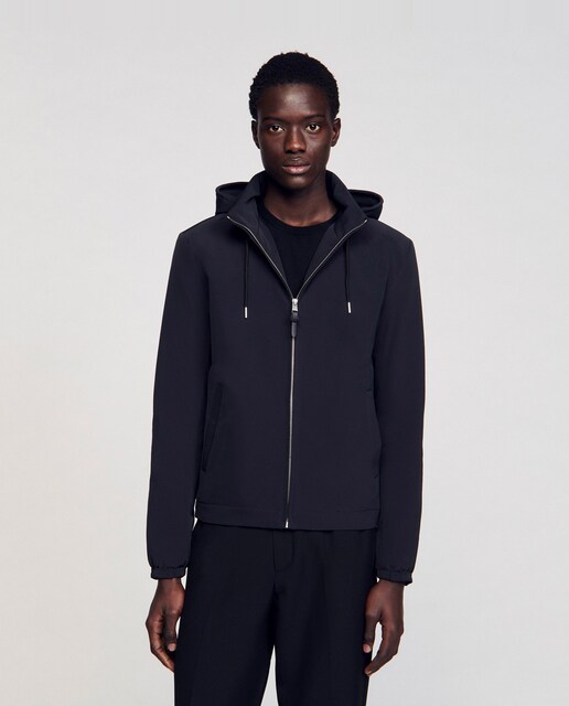 Imagen 0 de Cazadora de hombre acolchada con capucha retráctil