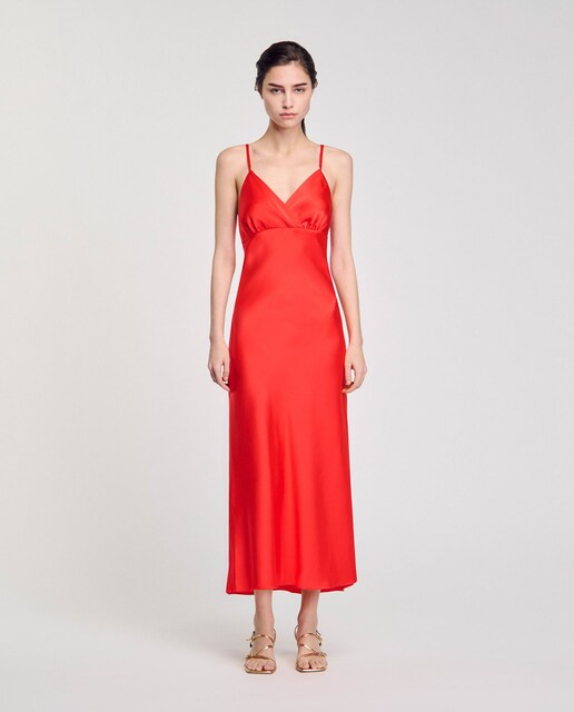 Imagen 0 de Vestido fluido sin tirantes