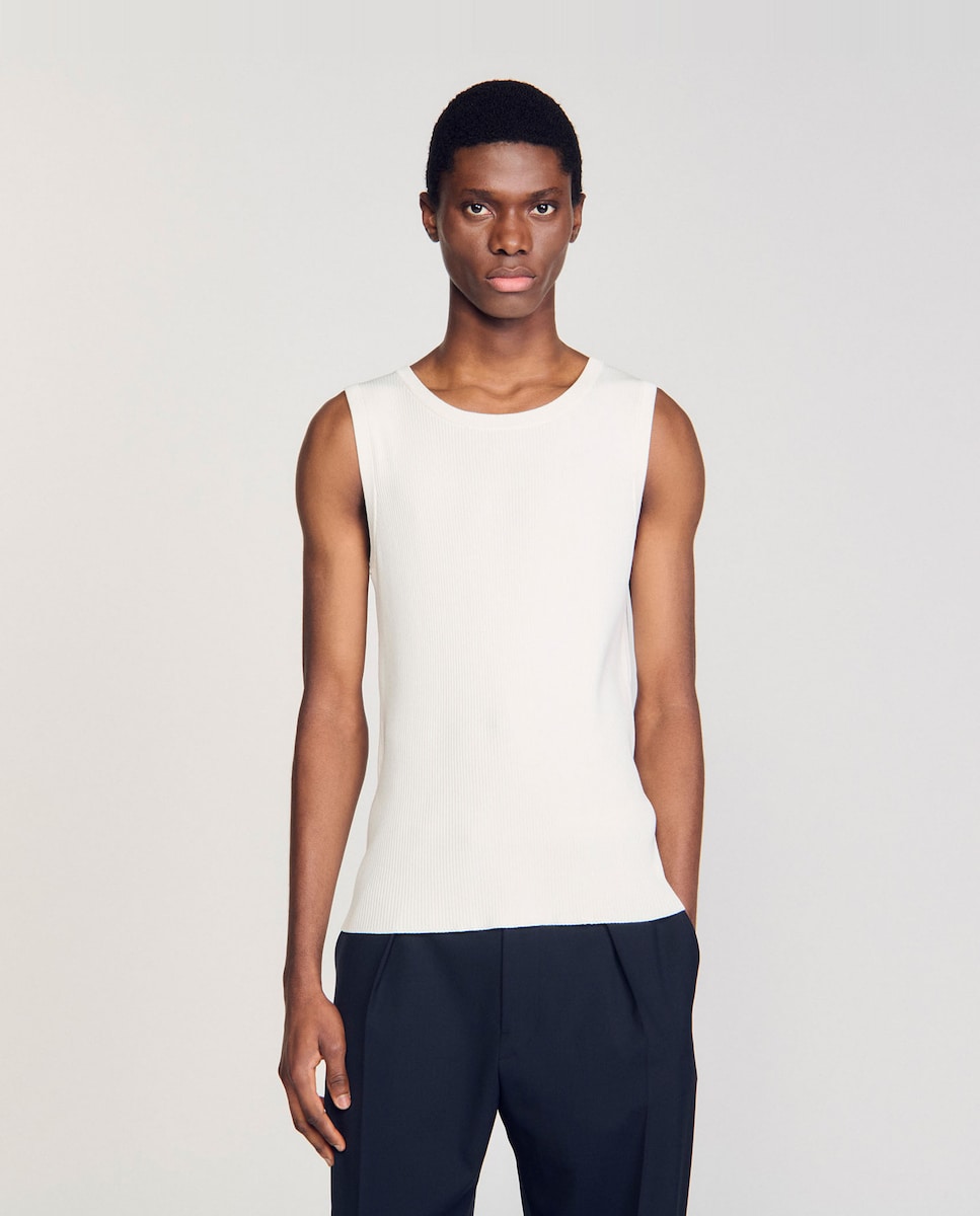 Moda Camiseta Un Tirante Camiseta Tirantes Rib Hombre Bershka