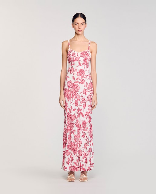 Imagen 0 de Vestido largo con estampado floral