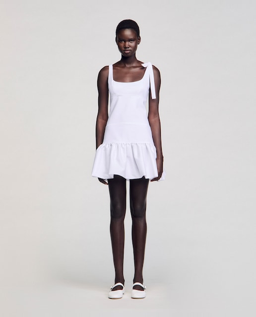 Imagen 0 de Vestido corto bimaterial