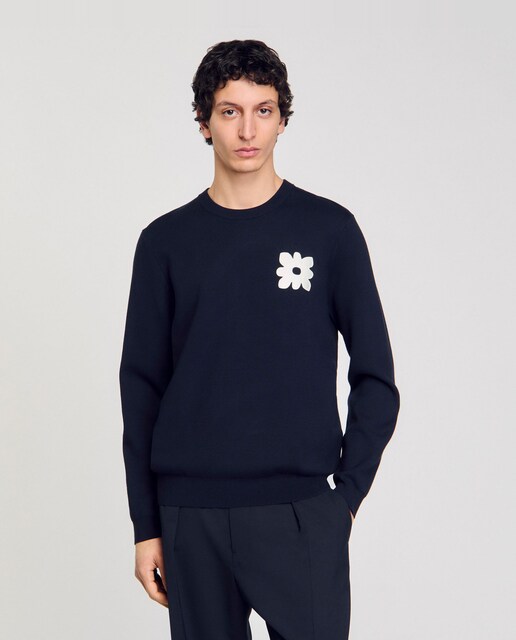 Imagen 0 de Jersey de hombre con detalle de flores