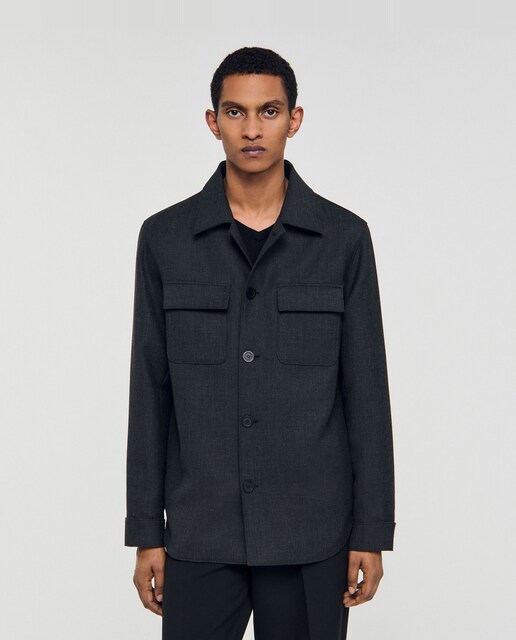 Imagen 0 de Sobrecamisa de hombre de lana