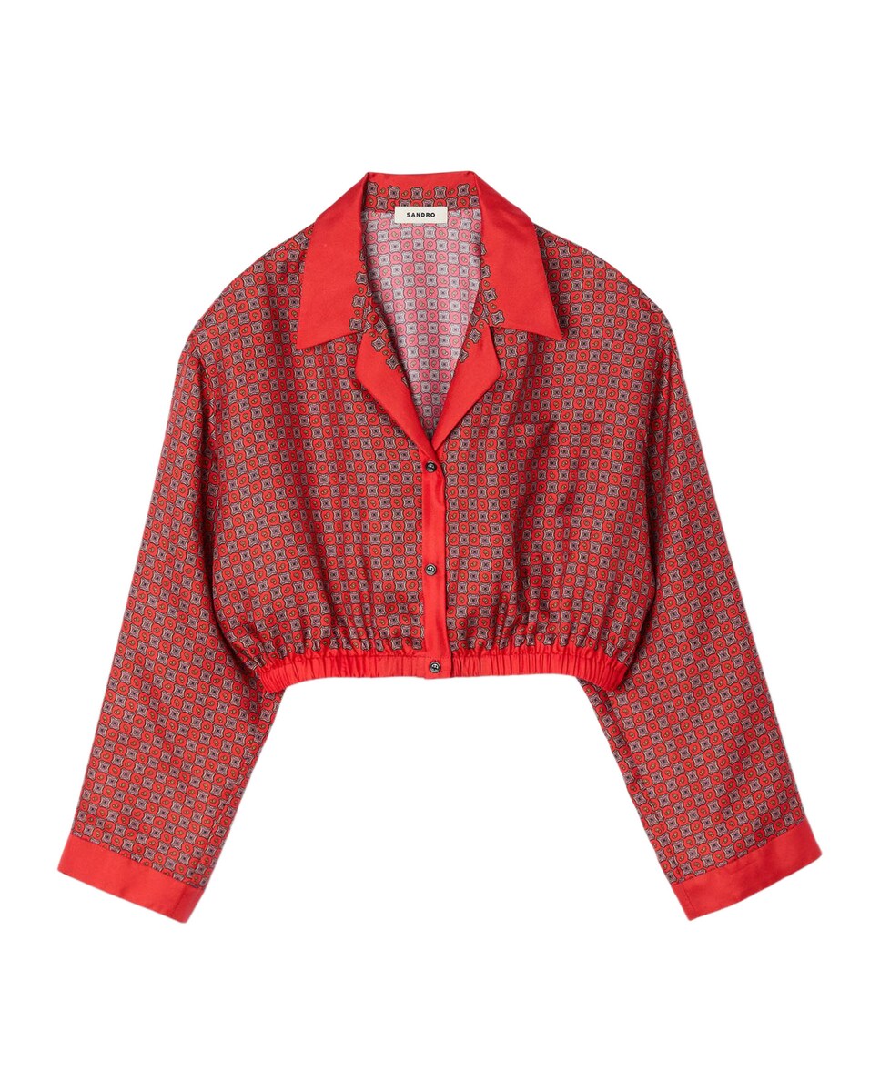 Camisa de mujer con estampado de pañuelo · Sandro · El Corte Inglés