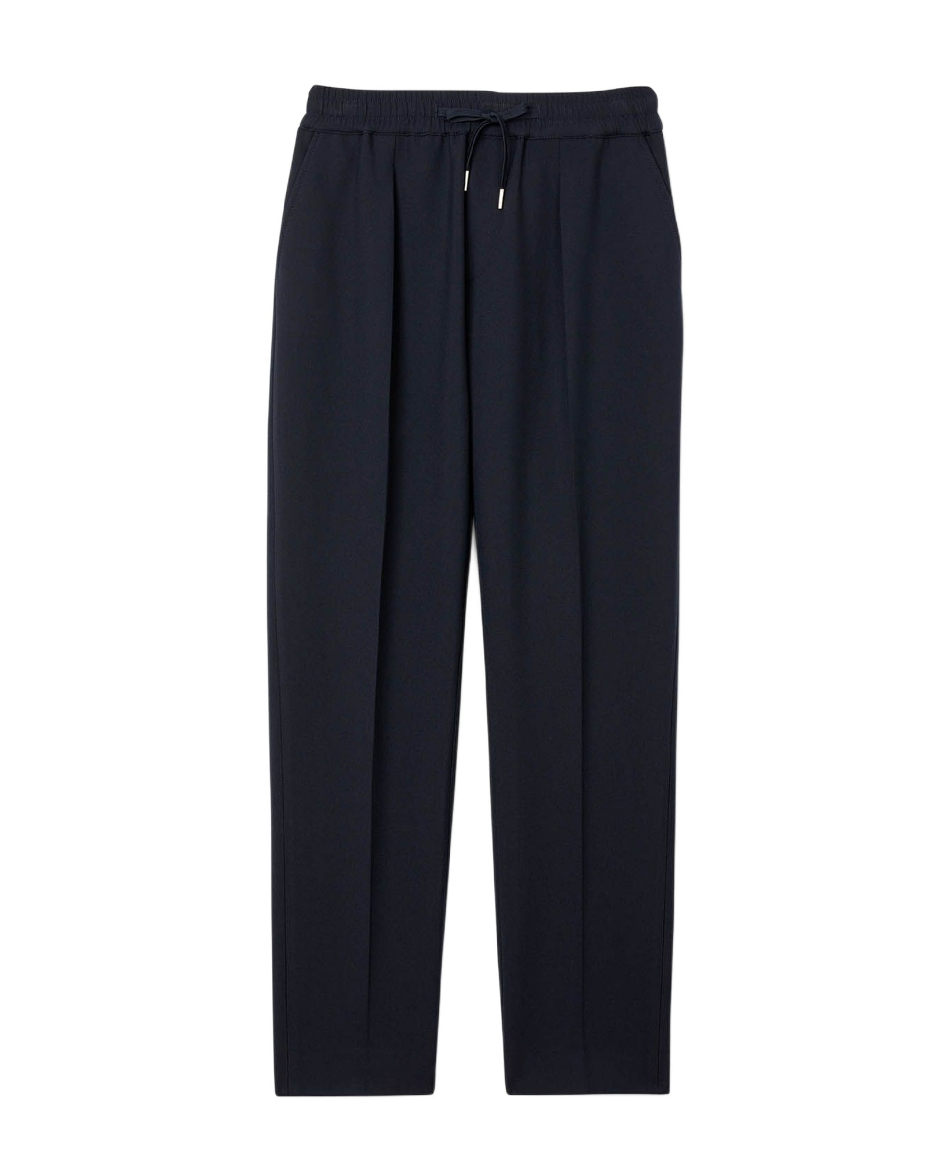Pantalón jogger de hombre recto con cintura elástica y cordón de ajuste - Sandro - Azul marino Azul marino-5
