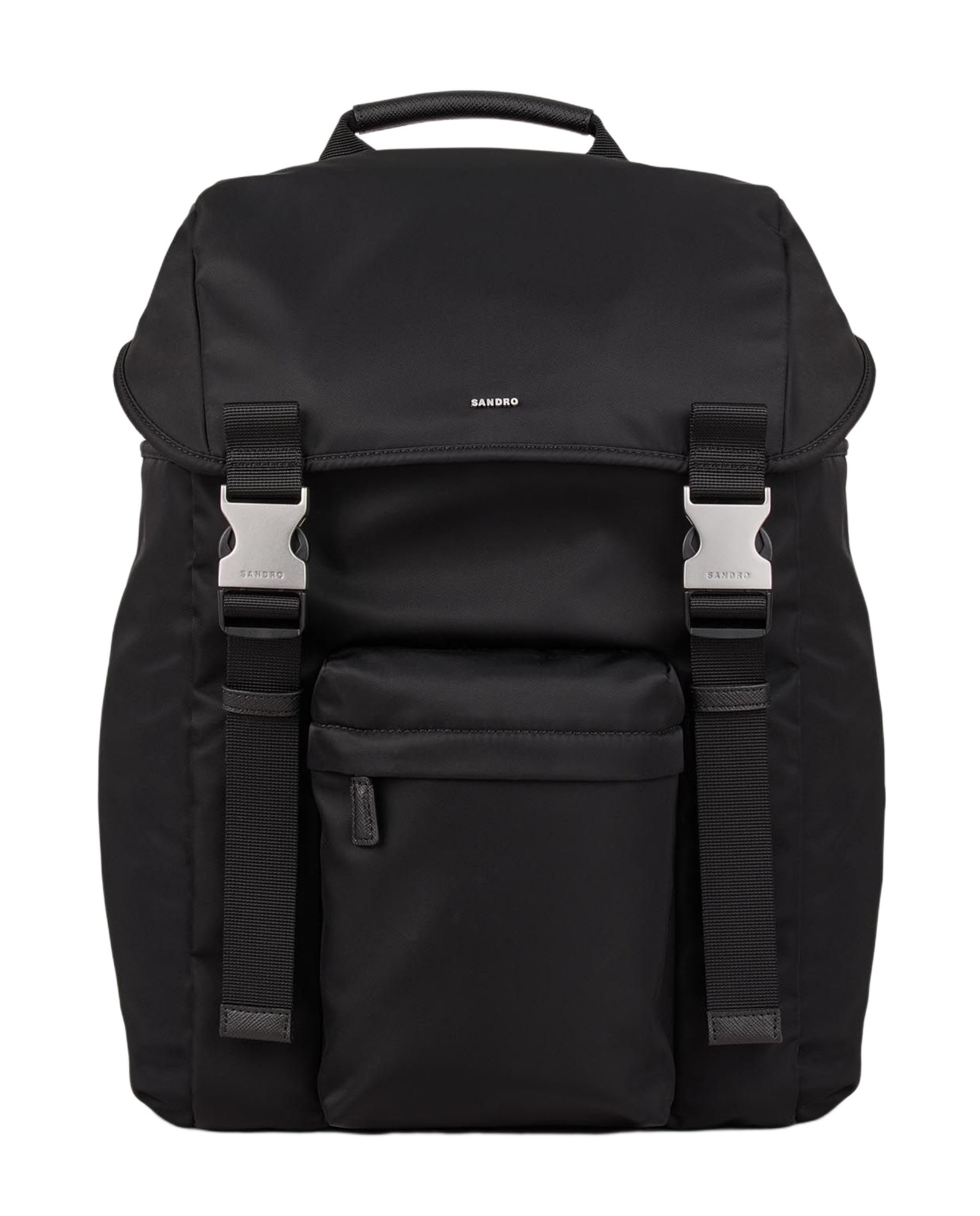 Imagen 0 de Mochila de hombre nailon con solapa Negro