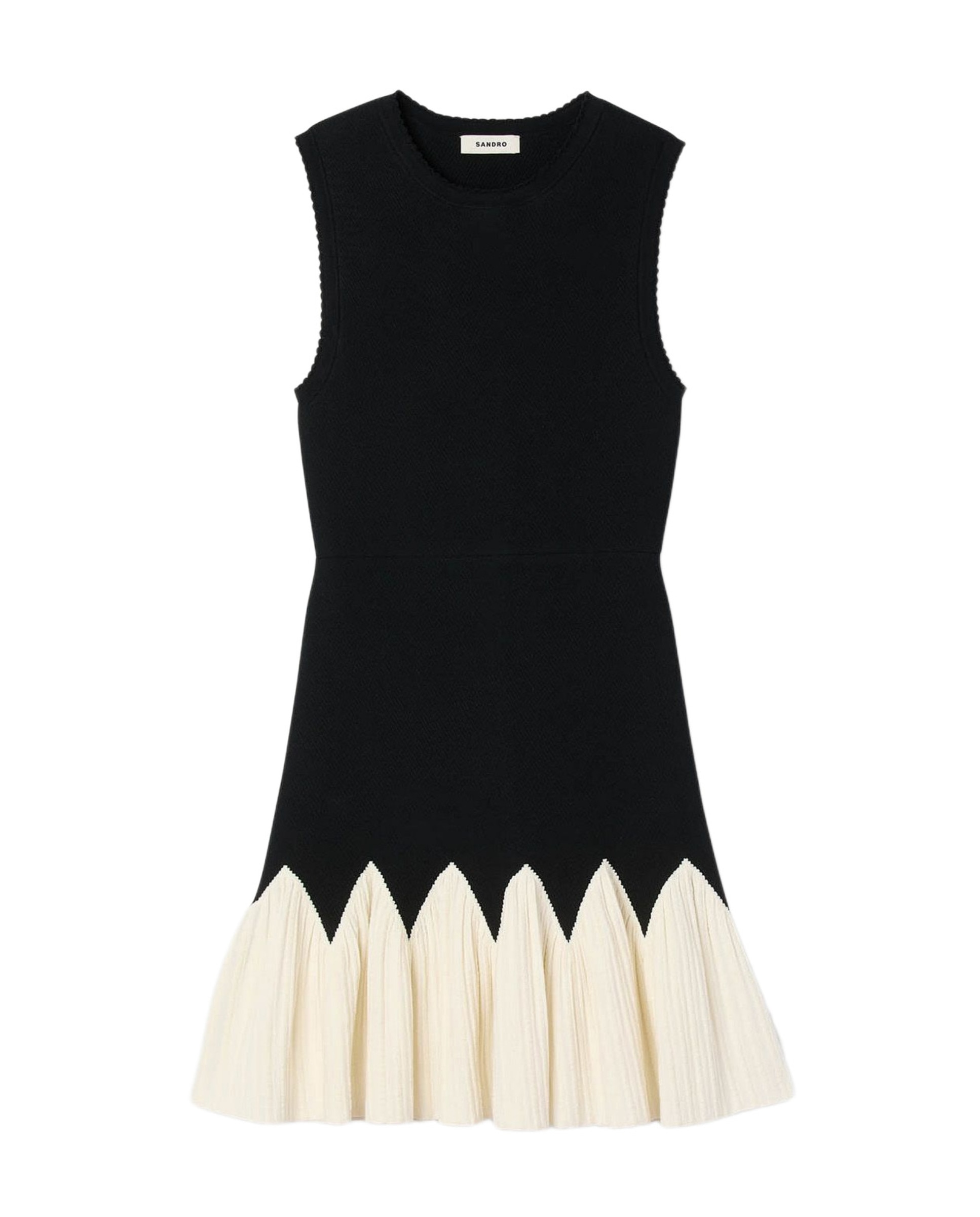 Vestido corto de punto sin mangas - Sandro - Multicolor Multicolor-6