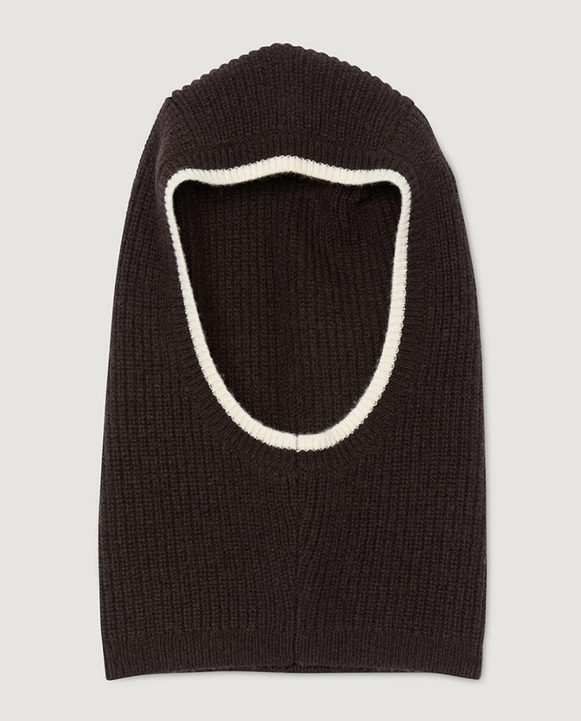 Balaclava de mujer de lana acanalada
