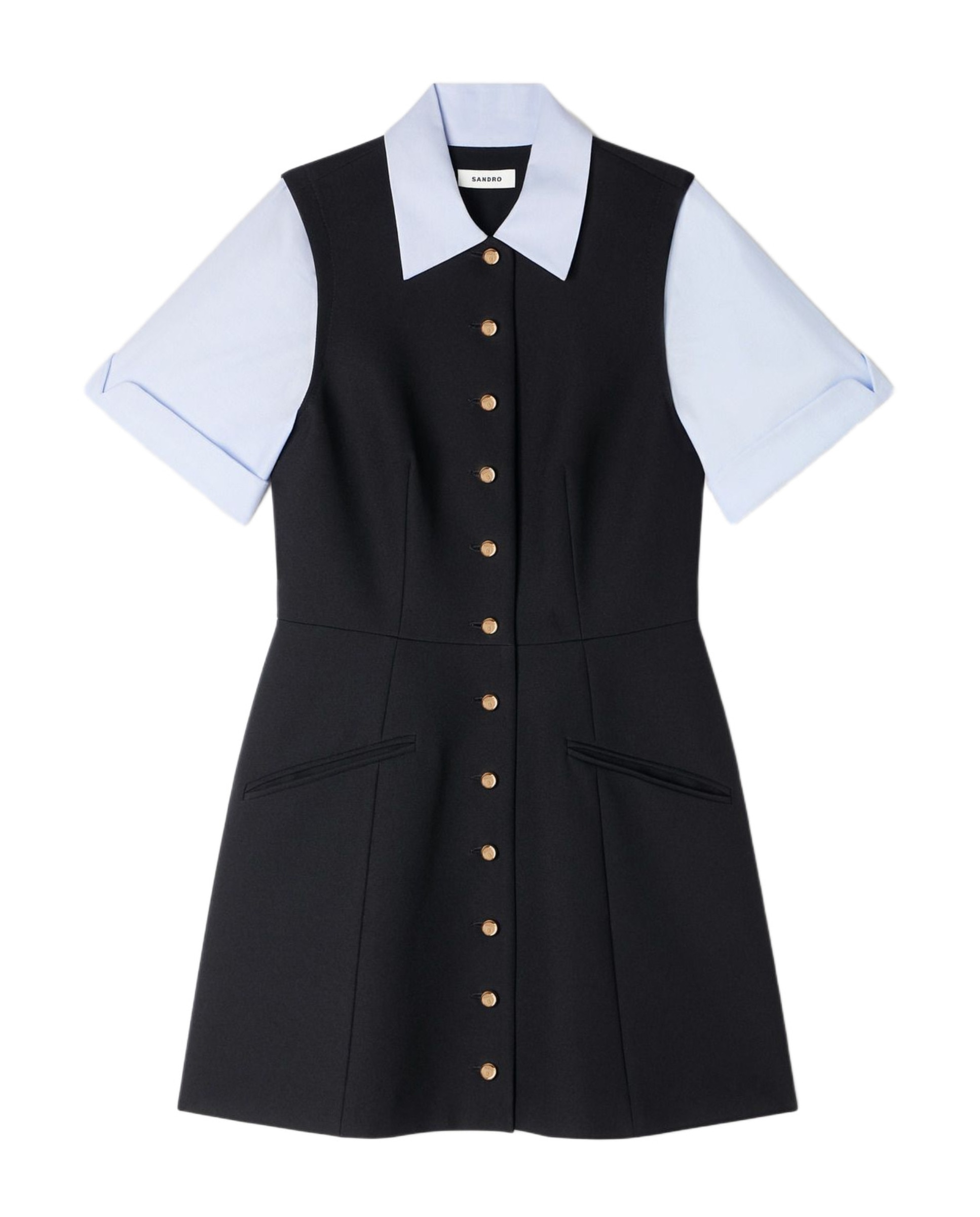 Sandro - Vestido corto pichi 2 en 1.