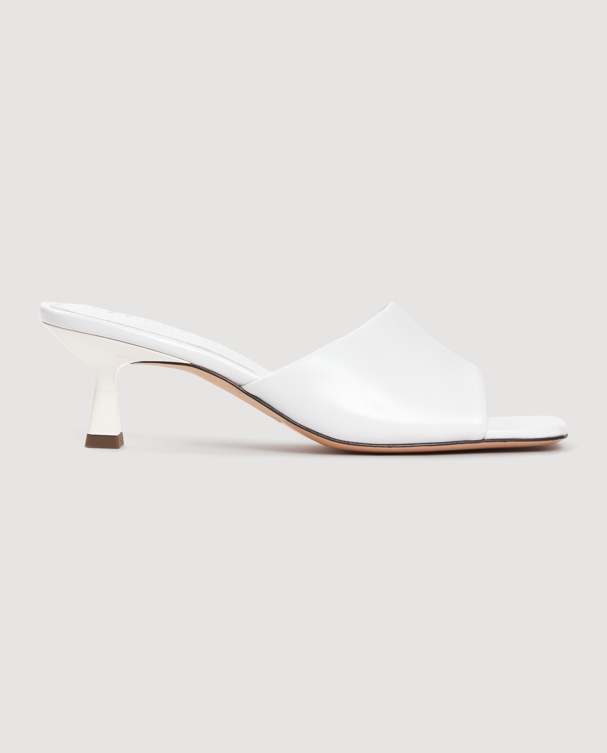 Sandro - Sandalias de mujer de cuero liso.
