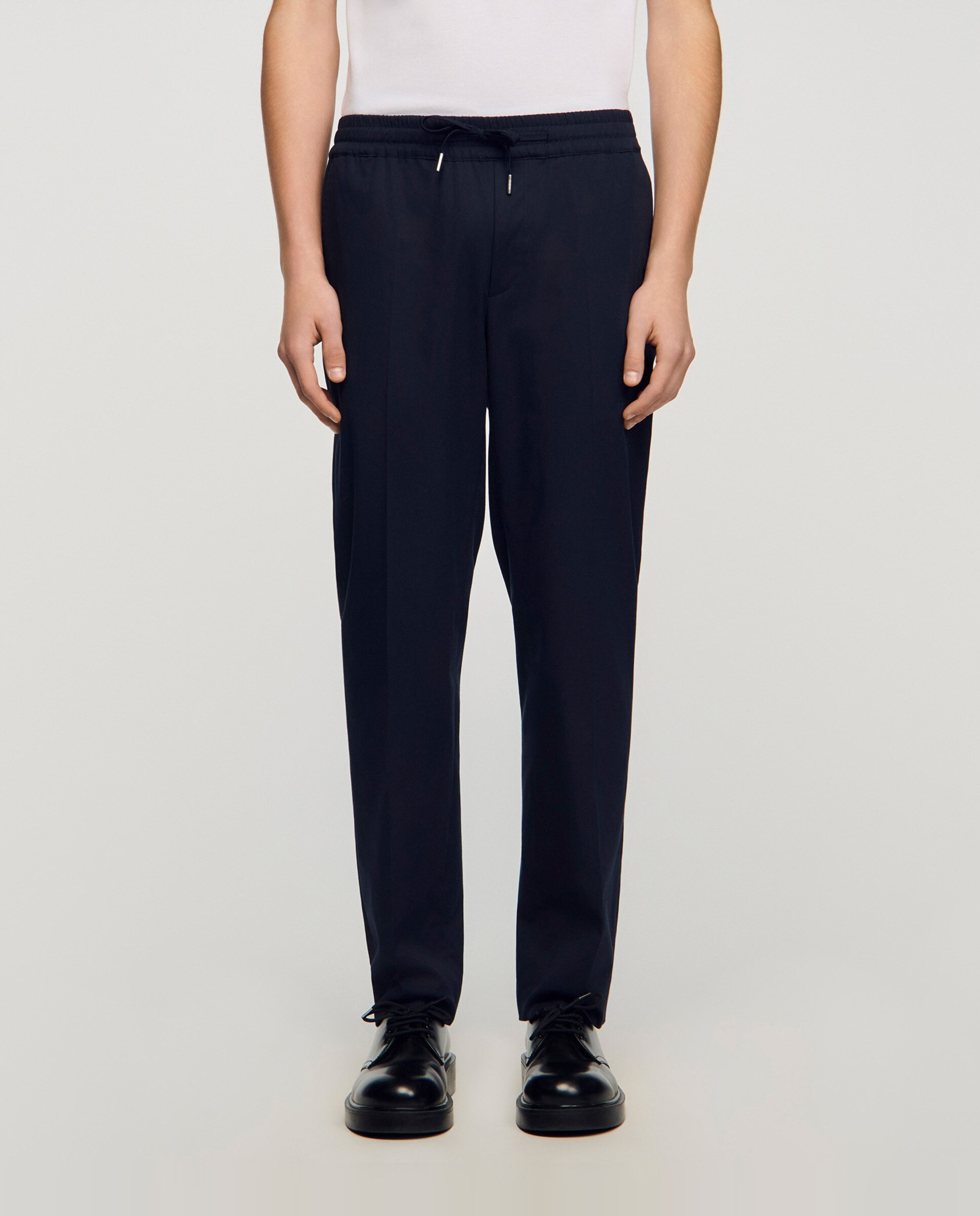Pantalón de hombre recto elástico - Sandro - Azul marino Azul marino-2