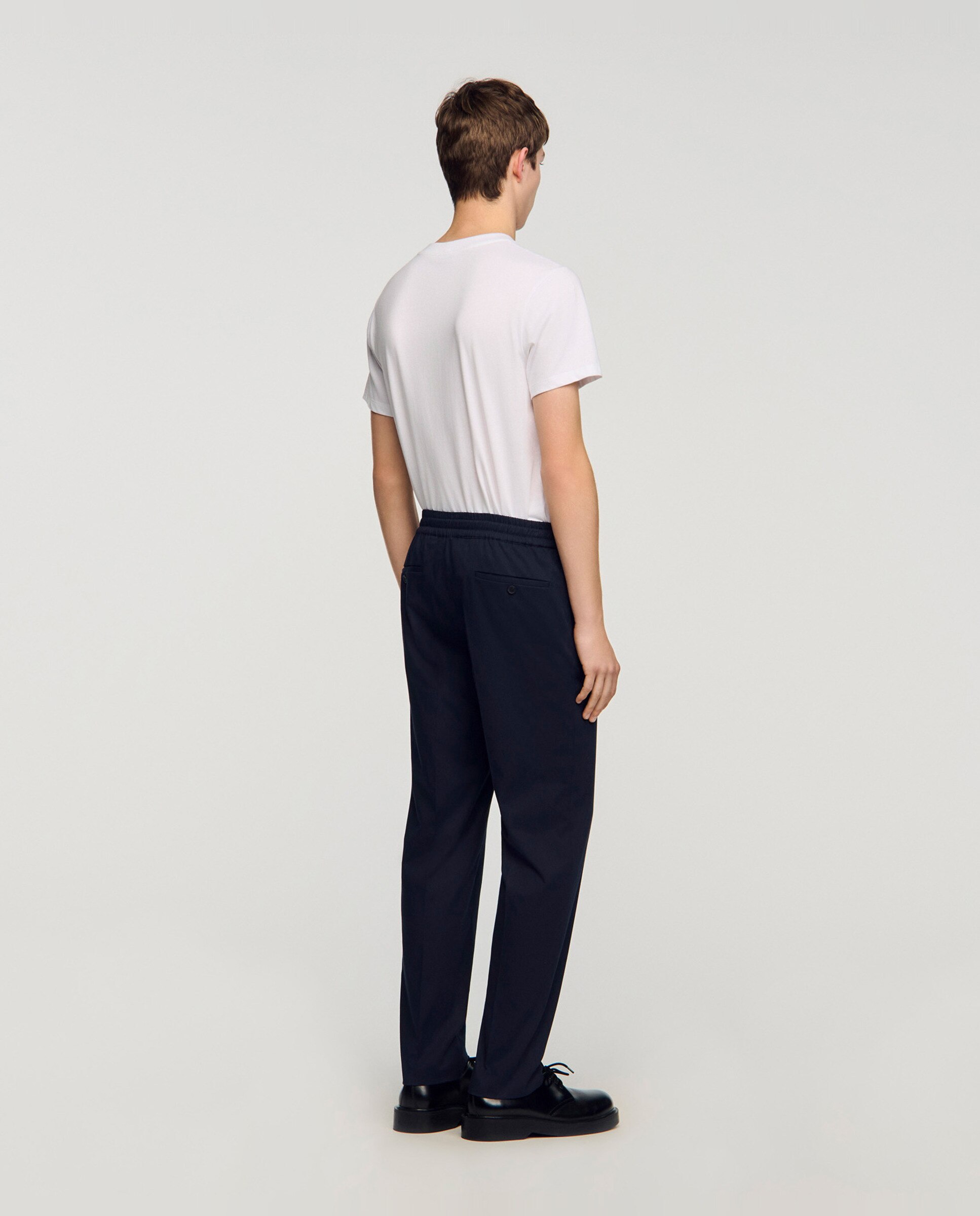 Pantalón de hombre recto elástico - Sandro - Azul marino Azul marino-3