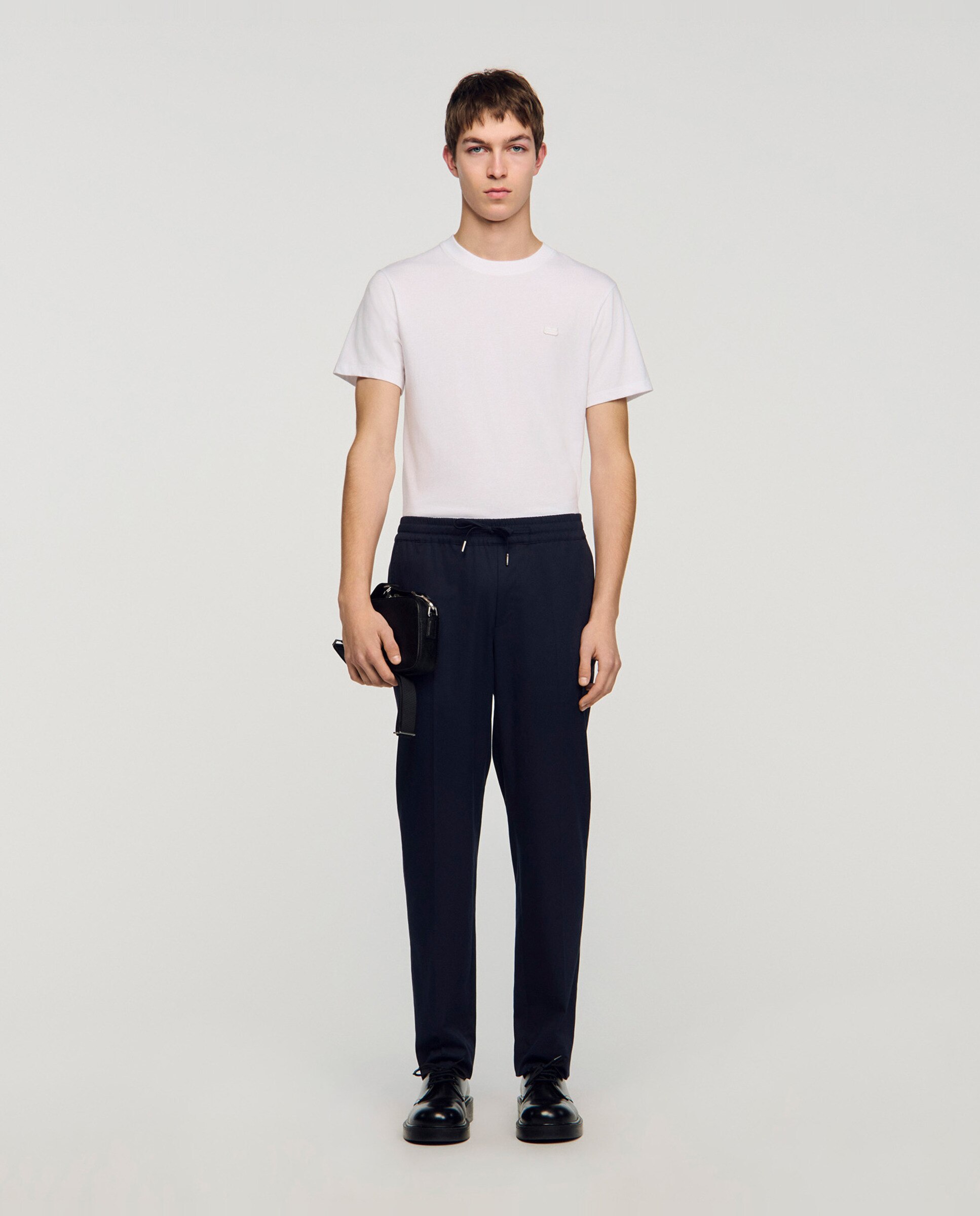 Pantalón de hombre recto elástico - Sandro - Azul marino Azul marino-4