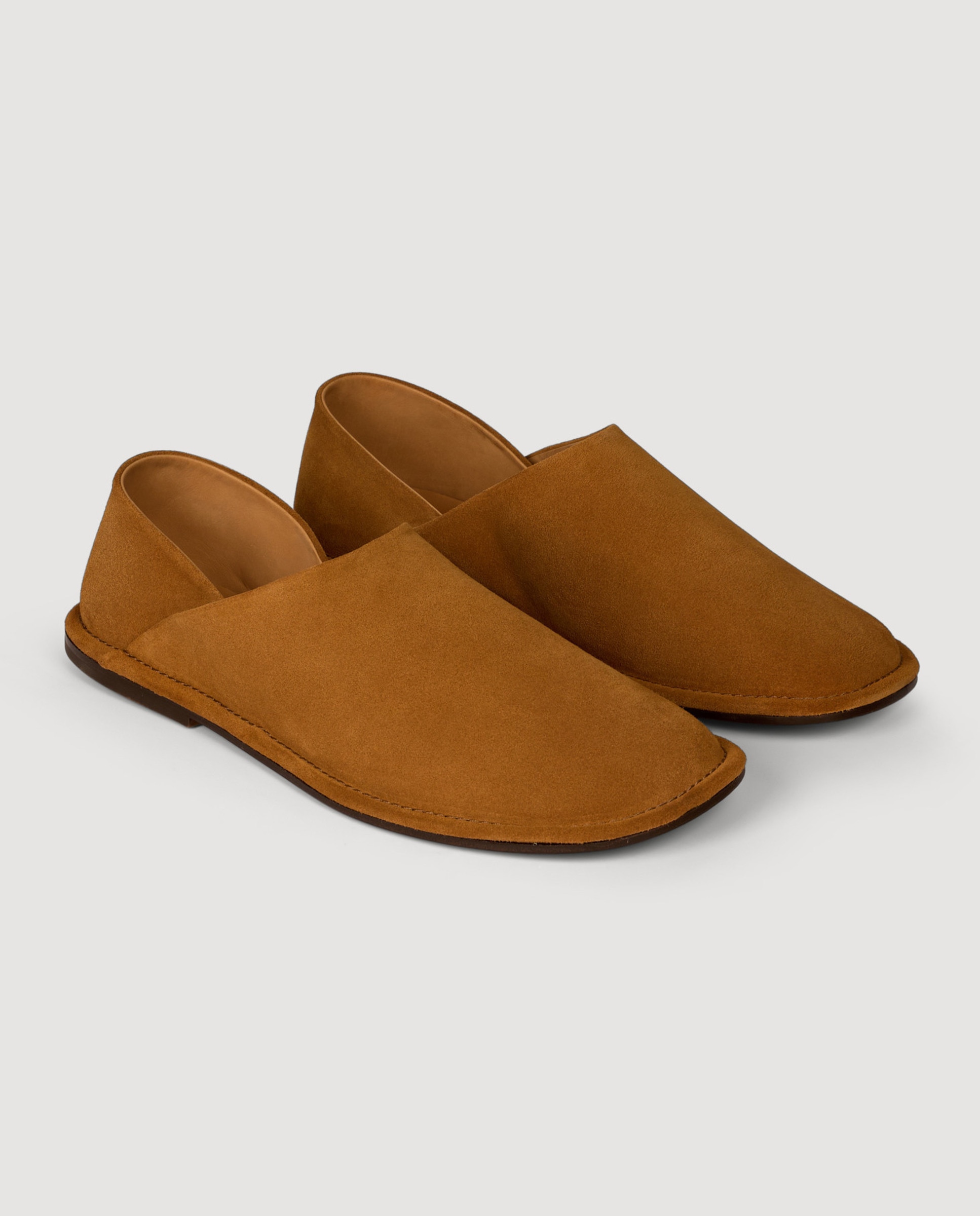 Zapatillas de casa de hombre de serraje convertibles - Sandro - Marrón oscuro Marrón oscuro-3