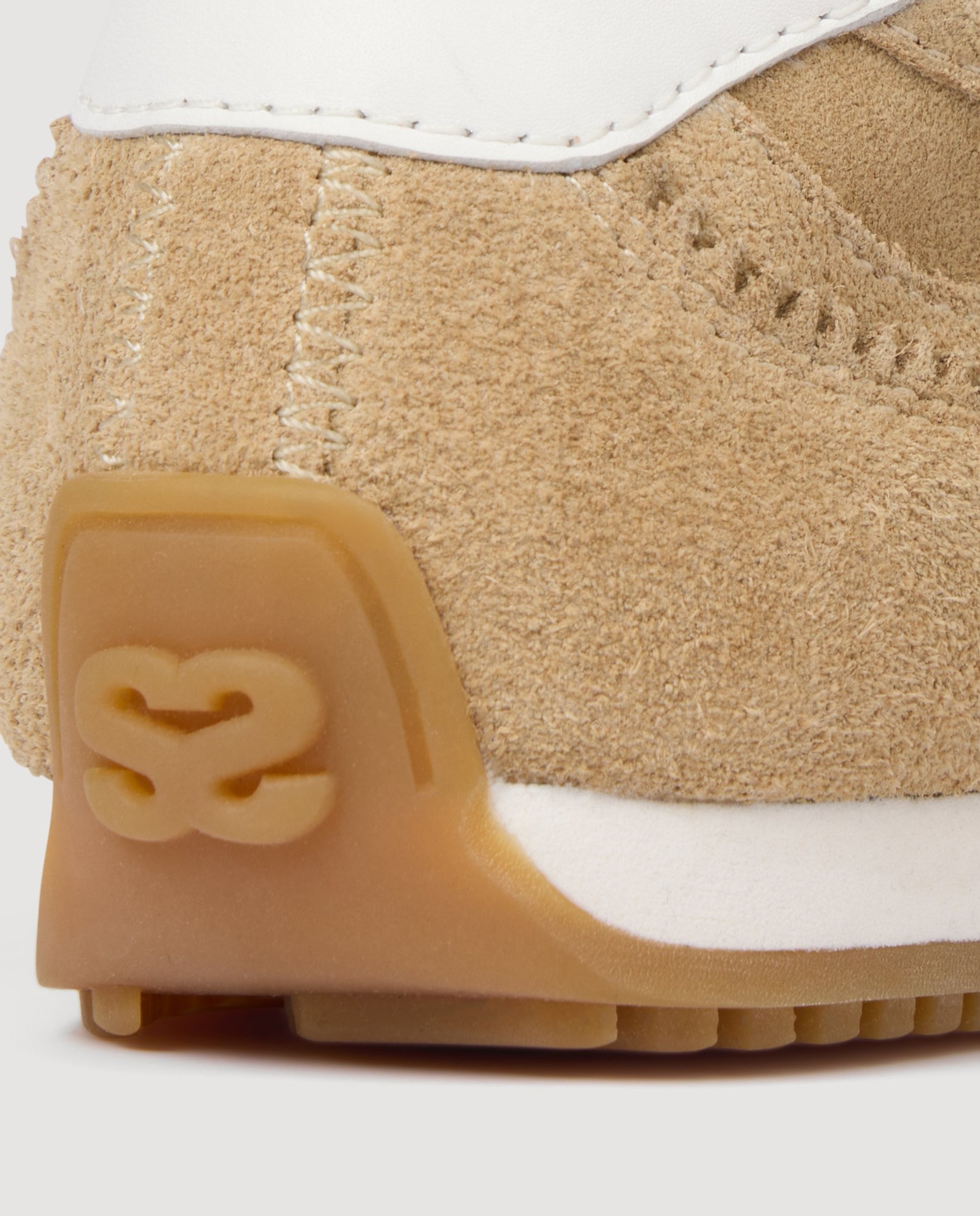 Zapatillas deportivas de mujer de ante con onda - Sandro - Beige Beige-3